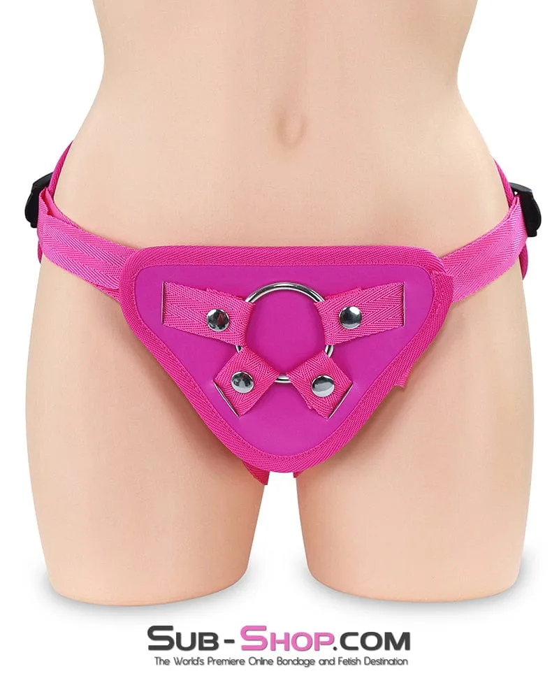 6966DL      Pretty Rough Strap On Pegging Harness