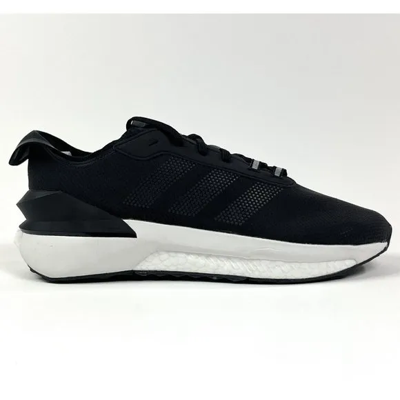Adidas Avryn Bounce Boost Mens 11 Black White Low Running Shoes Sneakers HP5968