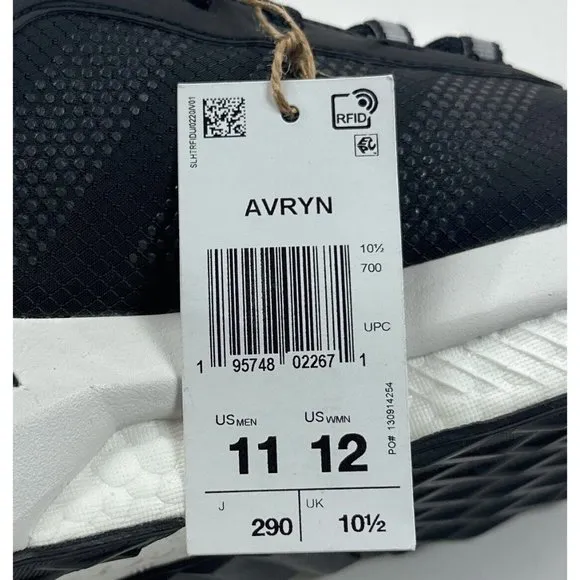 Adidas Avryn Bounce Boost Mens 11 Black White Low Running Shoes Sneakers HP5968