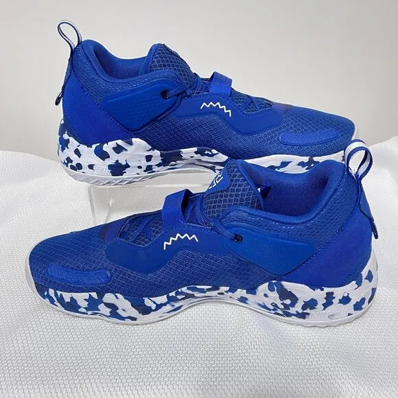 Adidas Basketball Sneaker Mens 13 D.O.N Issue 3 Blue White Athletic Lace Up Shoe