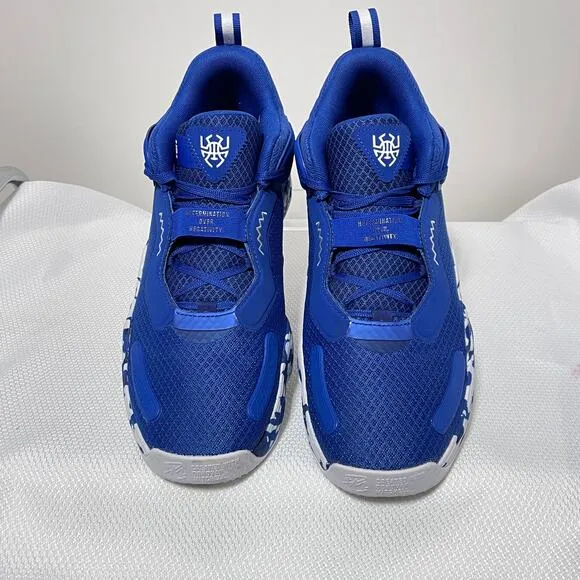 Adidas Basketball Sneaker Mens 13 D.O.N Issue 3 Blue White Athletic Lace Up Shoe