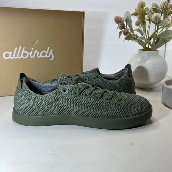 Allbirds Tree Piper Lace Up Sneaker Shoes Olive Green A10244M120 Men's US 12NWB