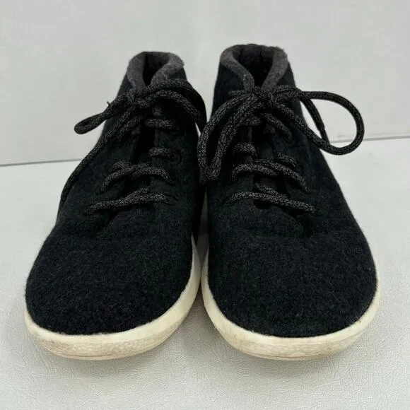 Allbirds Women's Merino Wool Runner Up Mizzles High Sneaker Shoes Black Size 11