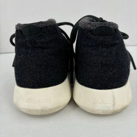 Allbirds Women's Merino Wool Runner Up Mizzles High Sneaker Shoes Black Size 11