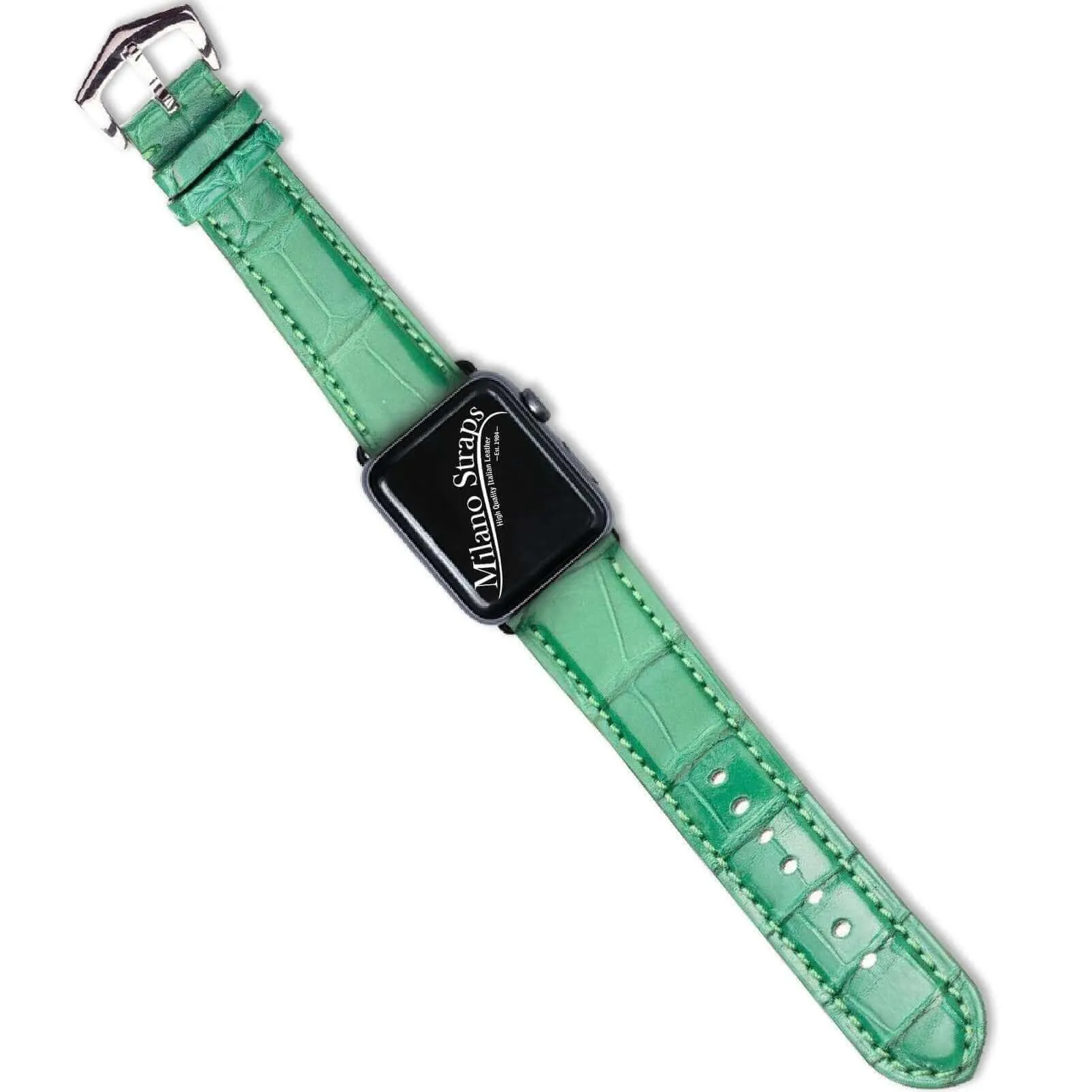 Apple Watch Leather Band ™ Alligator Millennium Green Watch Strap
