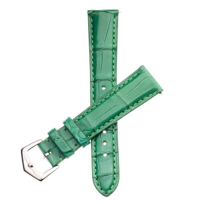 Apple Watch Leather Band ™ Alligator Millennium Green Watch Strap