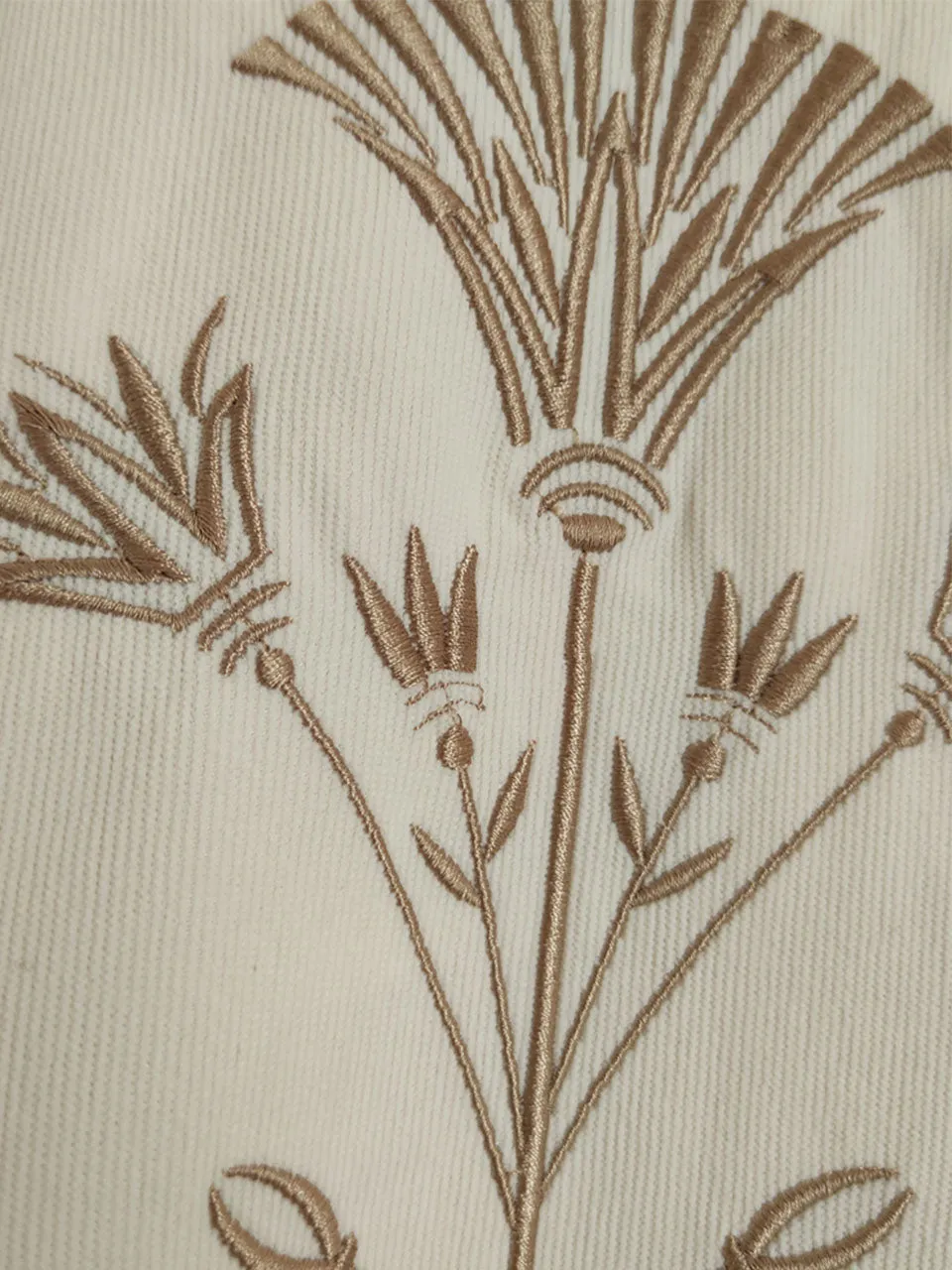 Apricot Embroidered Spaghetti Strap Vintage Dress