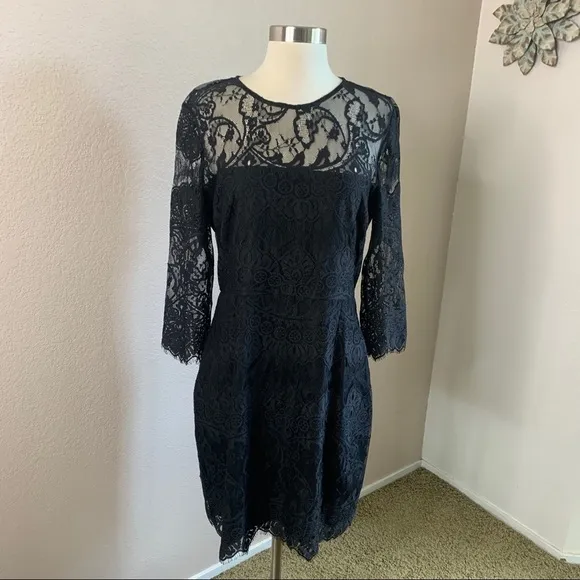BB Dakota Lace Dress Black Size 10