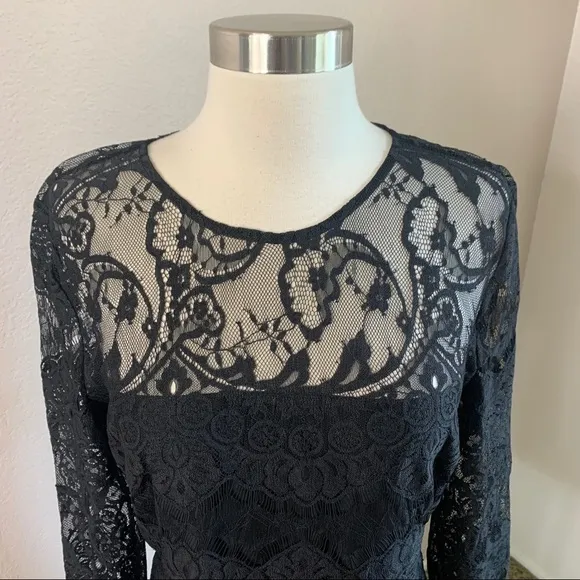 BB Dakota Lace Dress Black Size 10