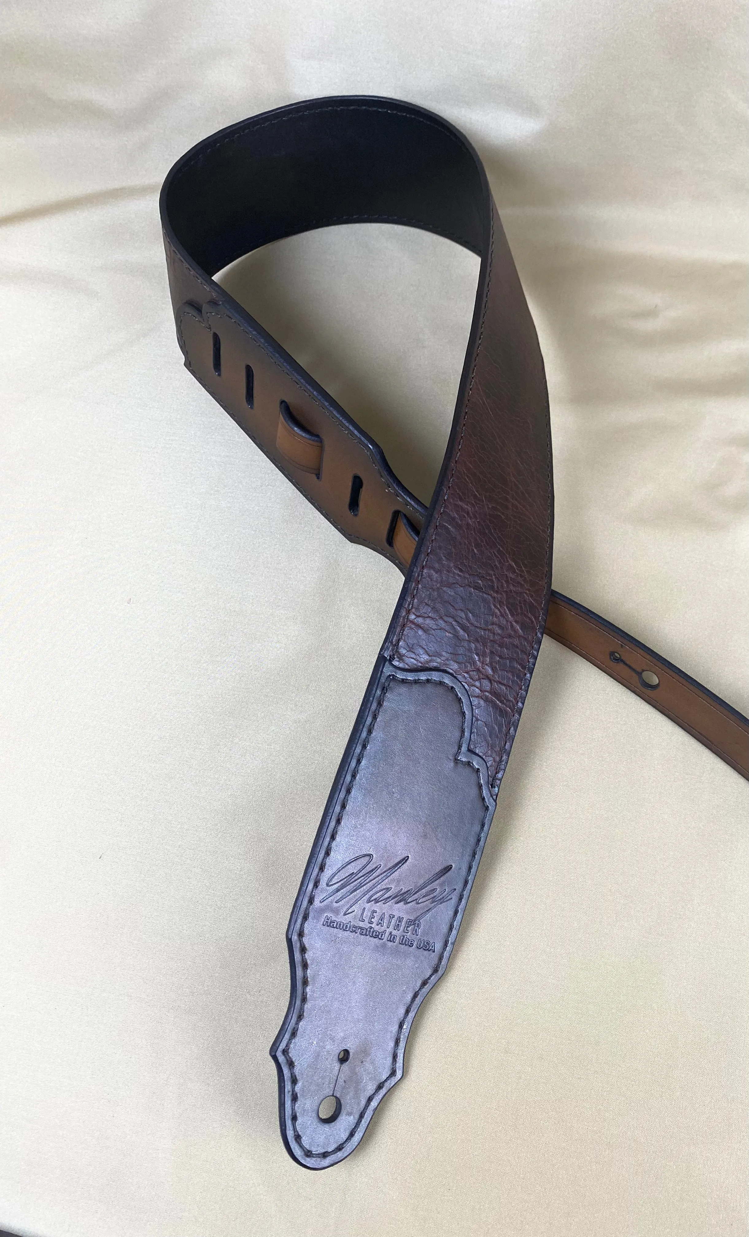 Bison Leather Guitar Strap