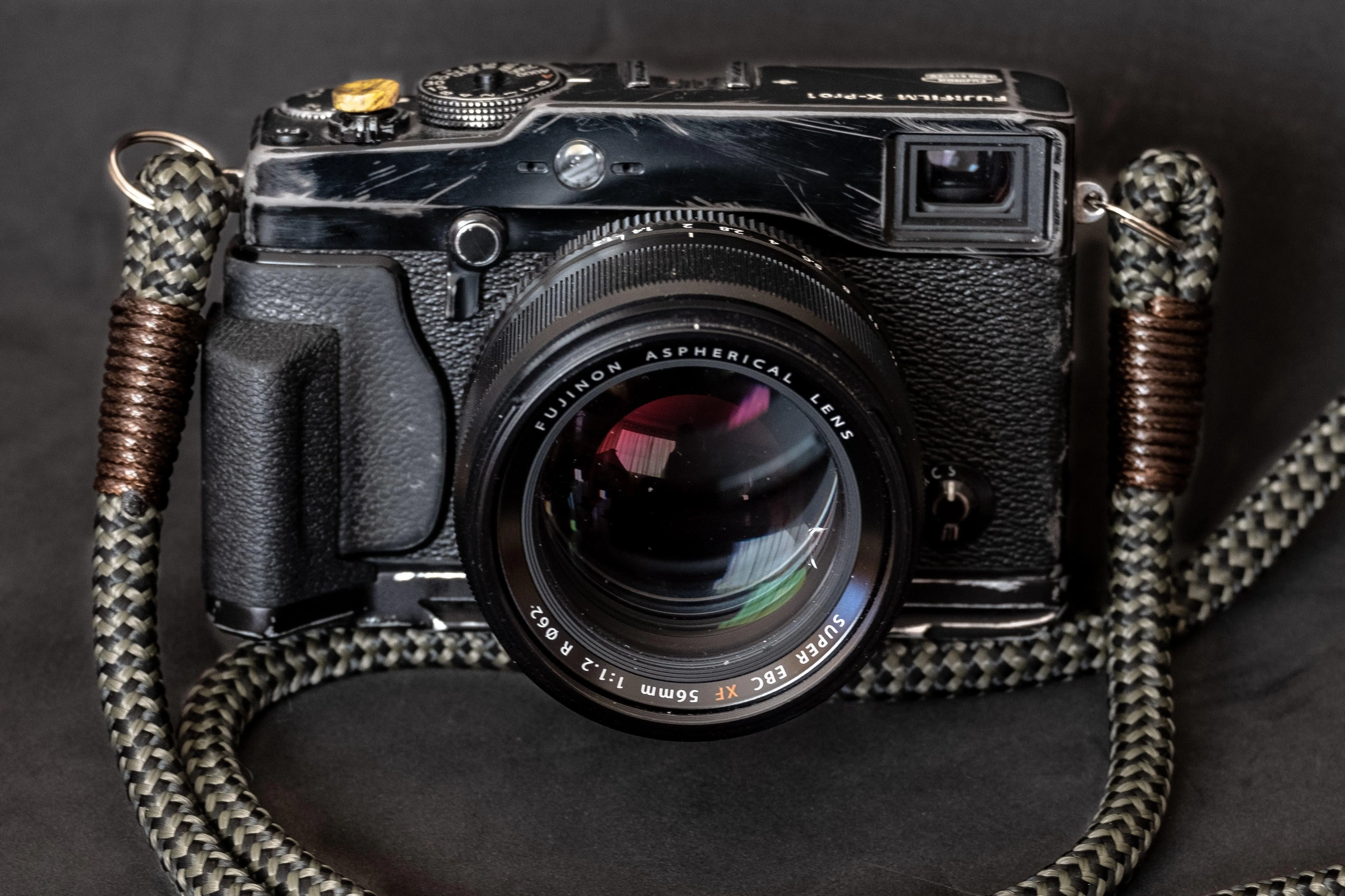 Black-Olive Acrylic Camera Strap