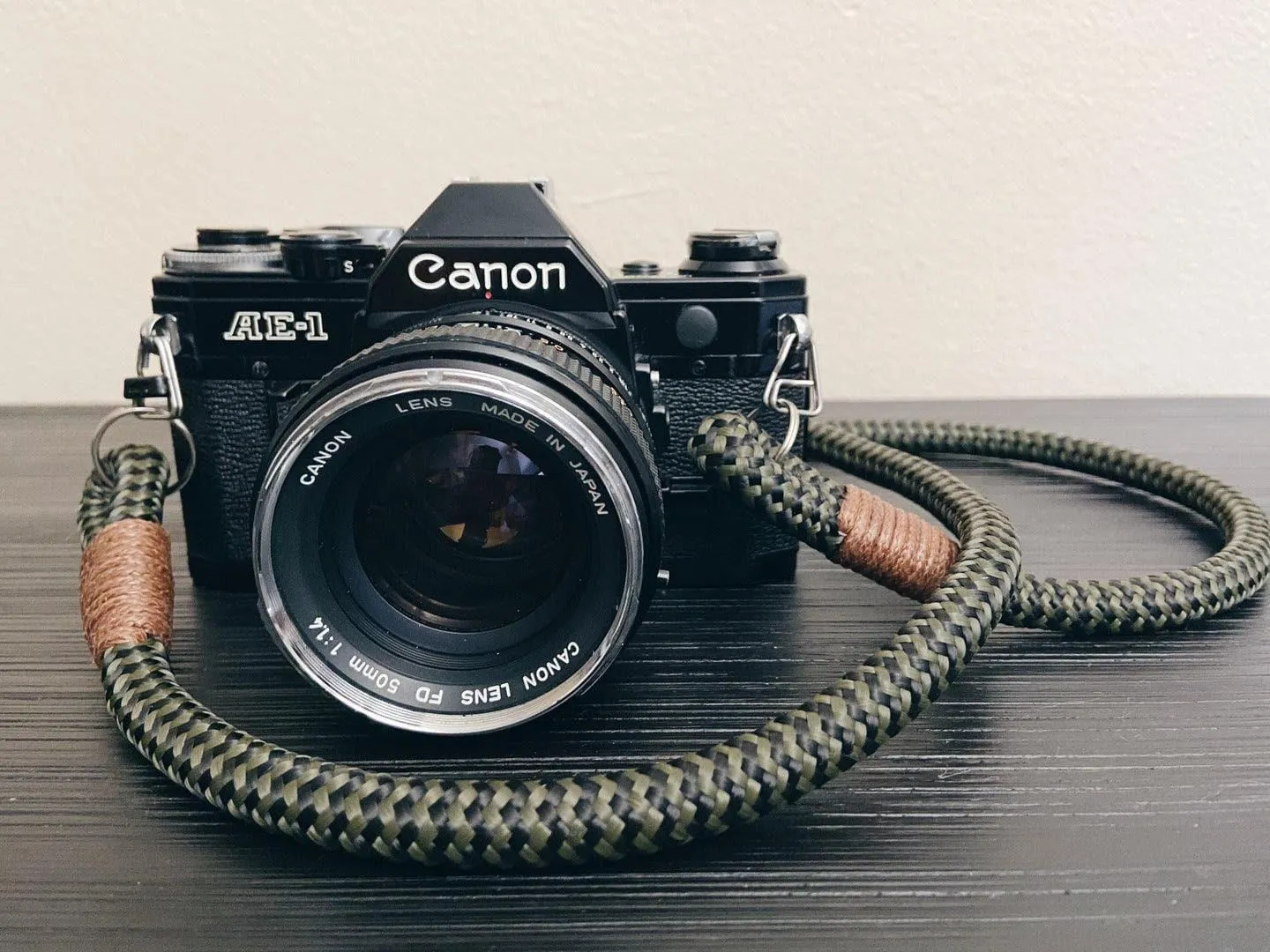 Black-Olive Acrylic Camera Strap