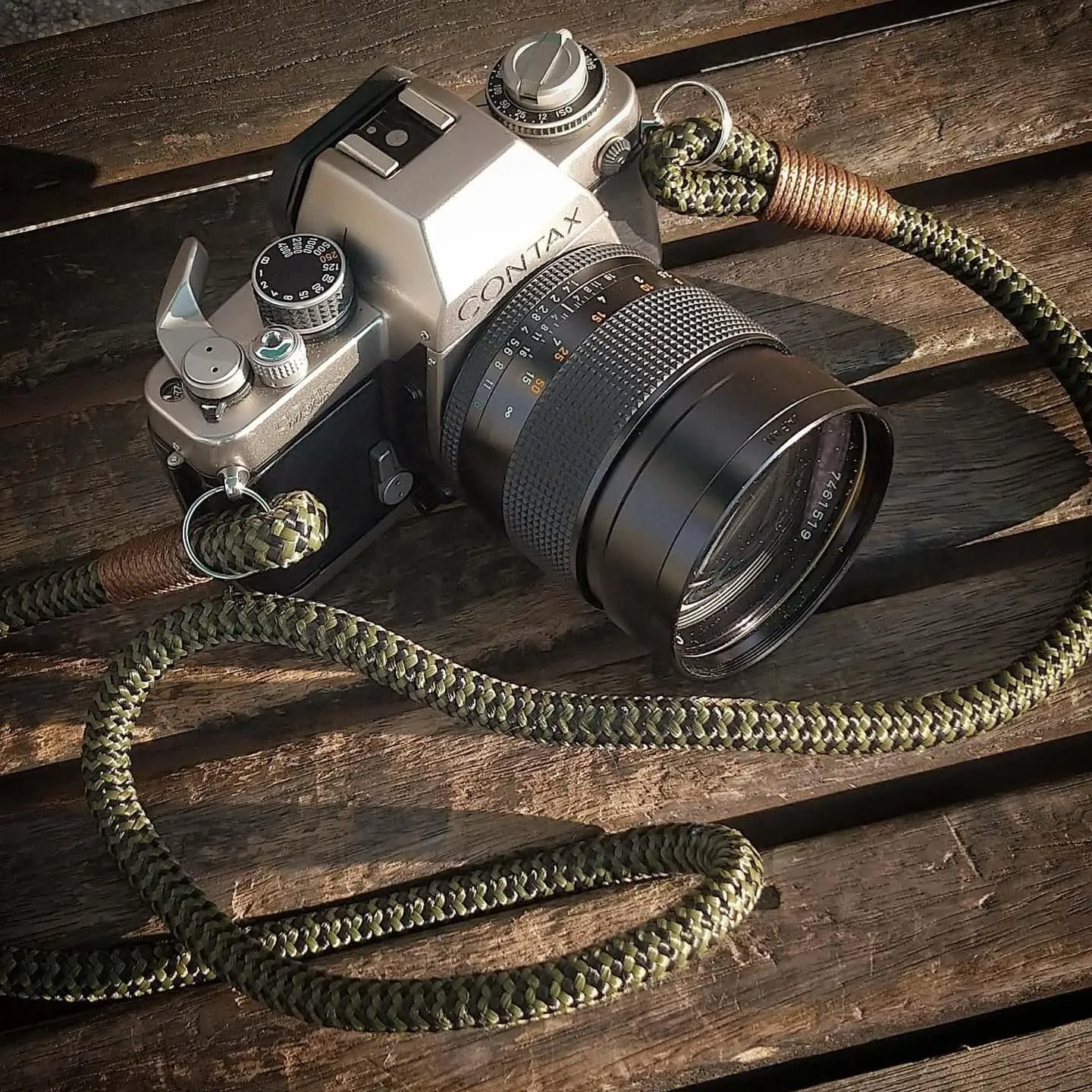 Black-Olive Acrylic Camera Strap
