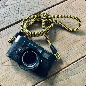Black - Yellow  Acrylic Camera Strap