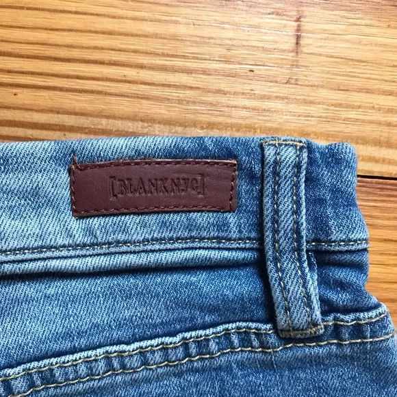 Blank NYC Retro High Waist Denim Shorts, NWT, 25