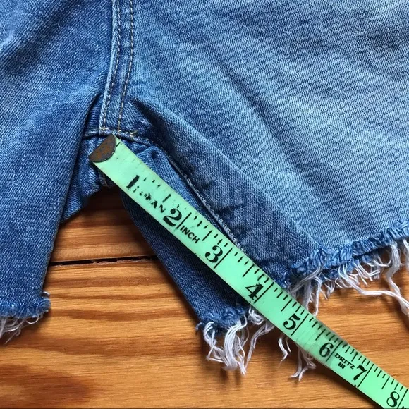 Blank NYC Retro High Waist Denim Shorts, NWT, 25