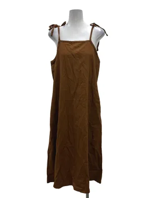 Brown Tie Strap Dress