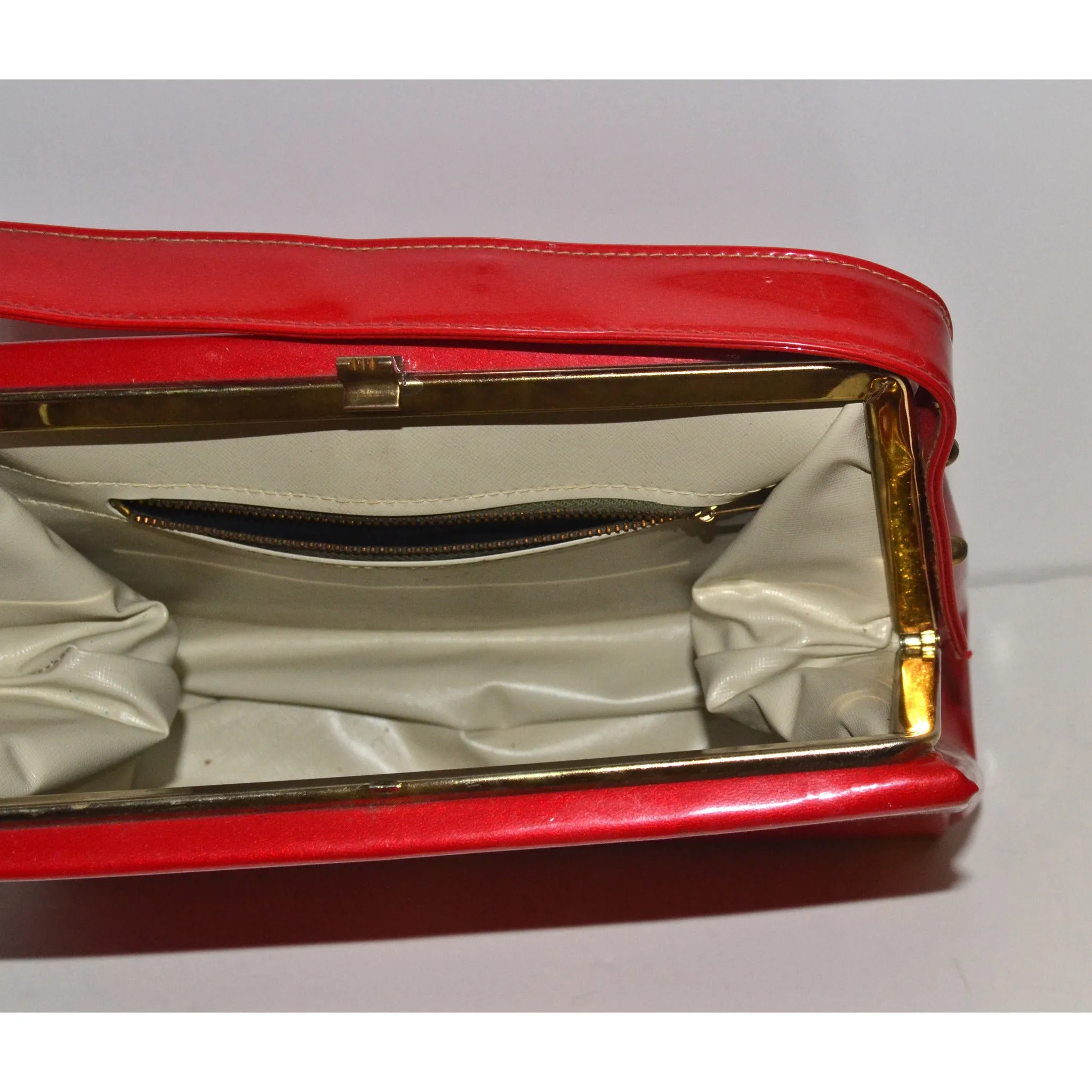Candy Red Patent Leather Purse