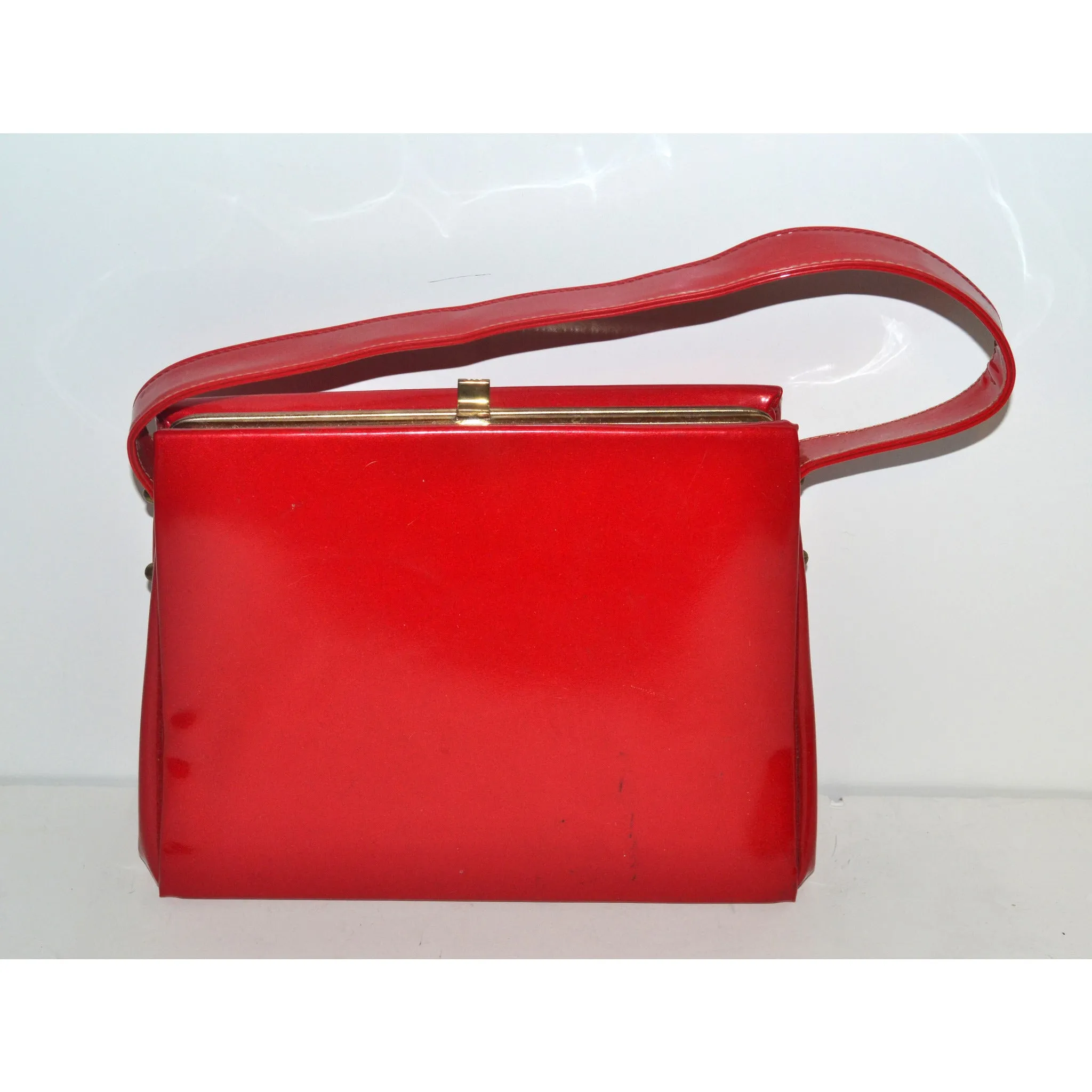 Candy Red Patent Leather Purse