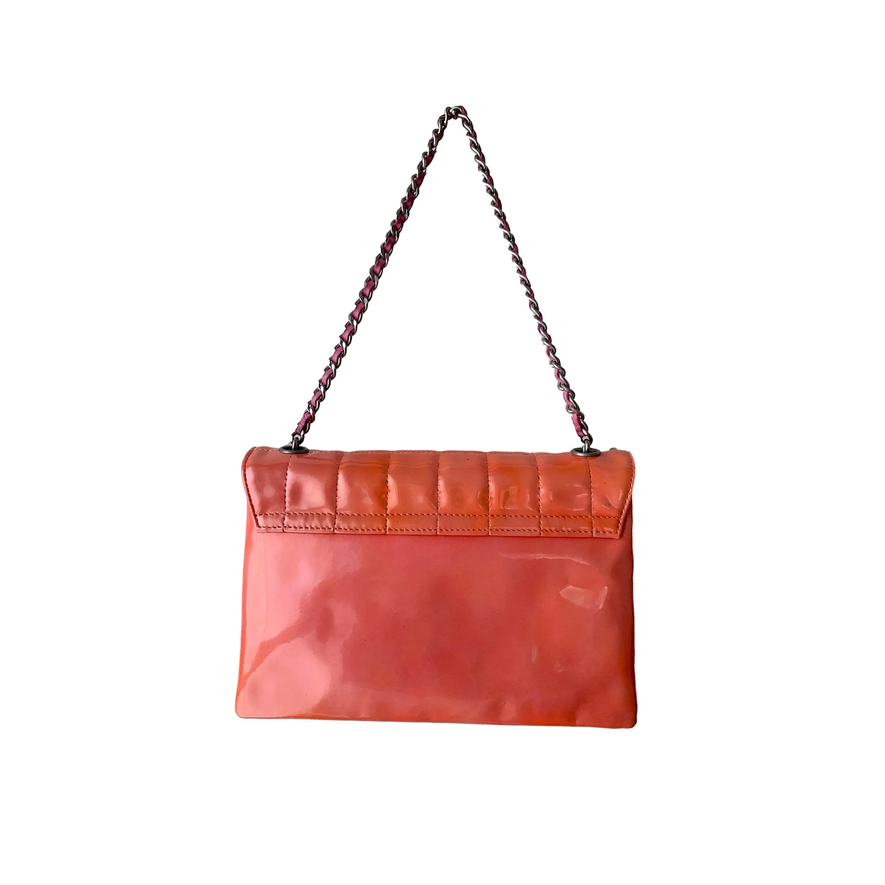 Chanel Peach Keyboard Chain Mini Bag