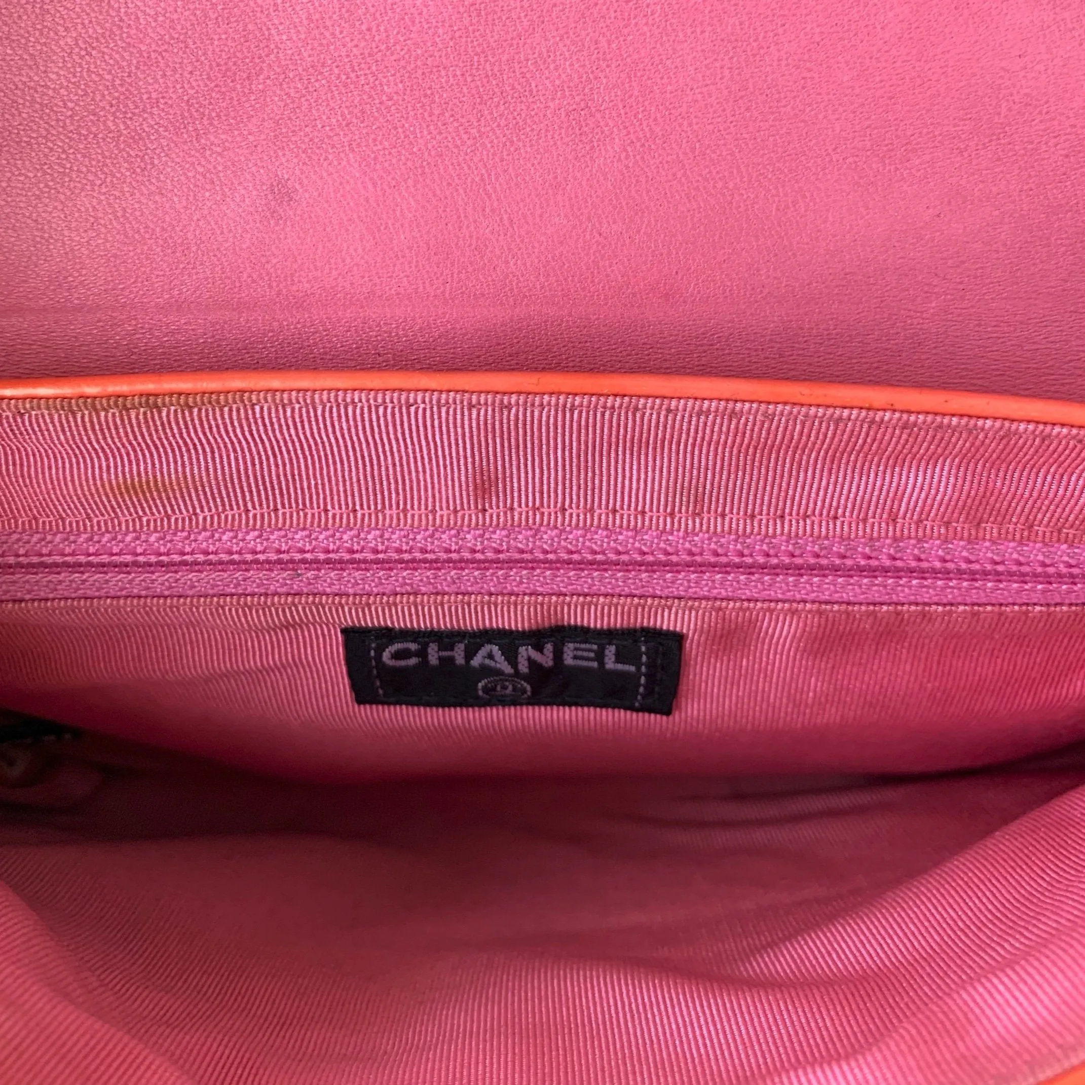 Chanel Peach Keyboard Chain Mini Bag