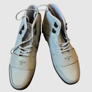 CREATIVE RECREATION NEW Cesario Hi XXI Sneakers Gray   Patent Leather Sz 13 $100