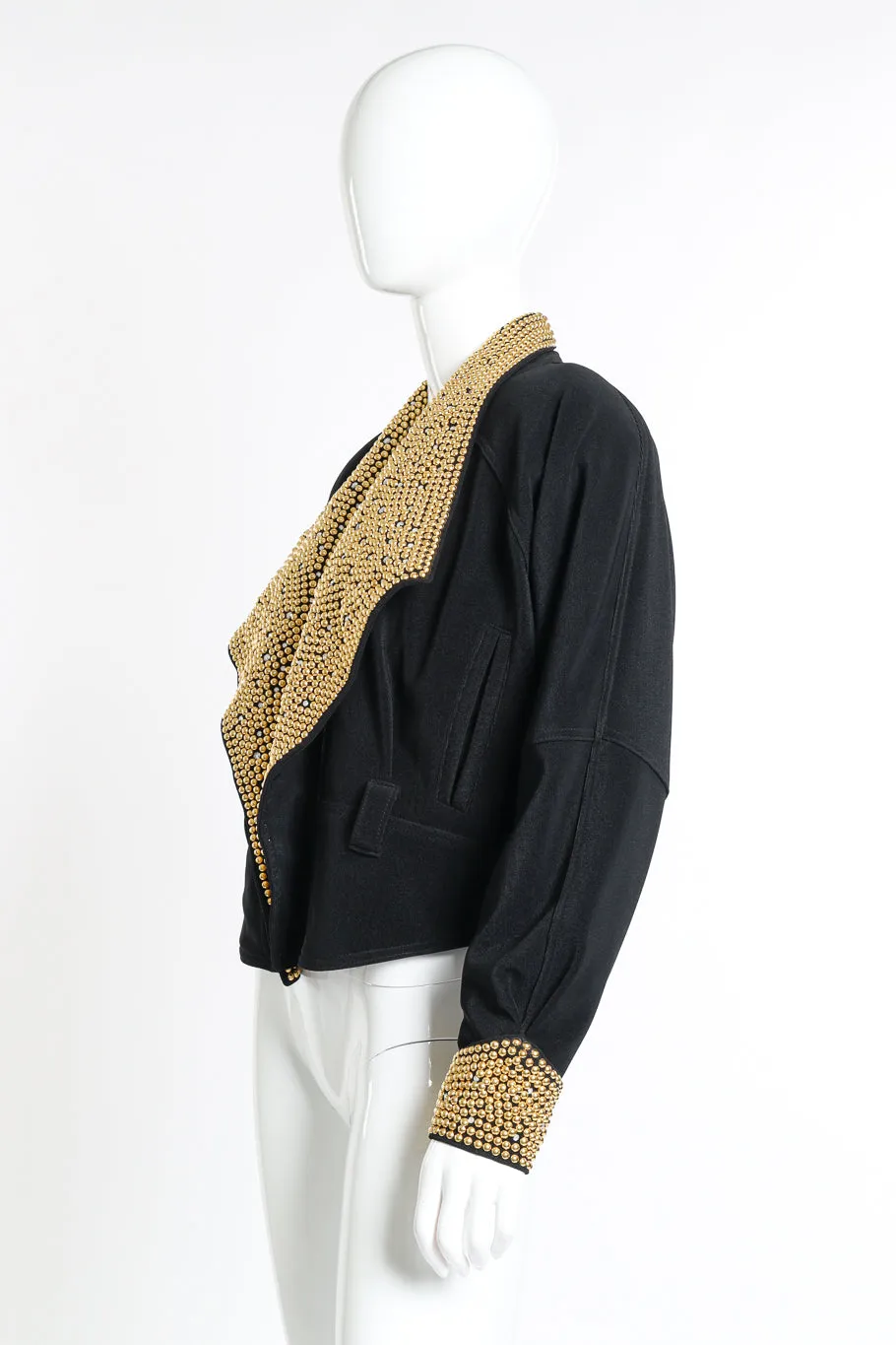 Crystal and Dome Stud Jacket