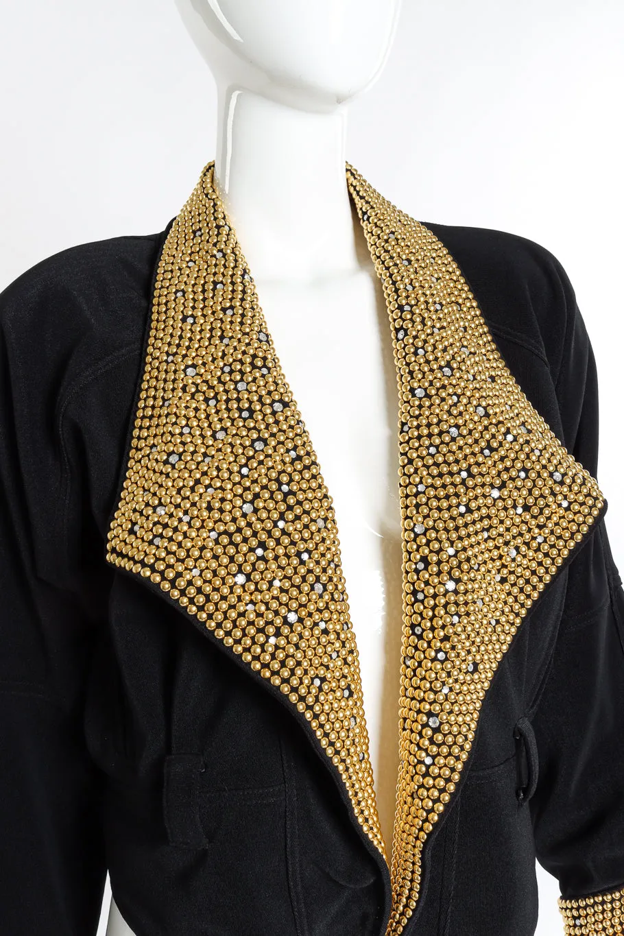 Crystal and Dome Stud Jacket