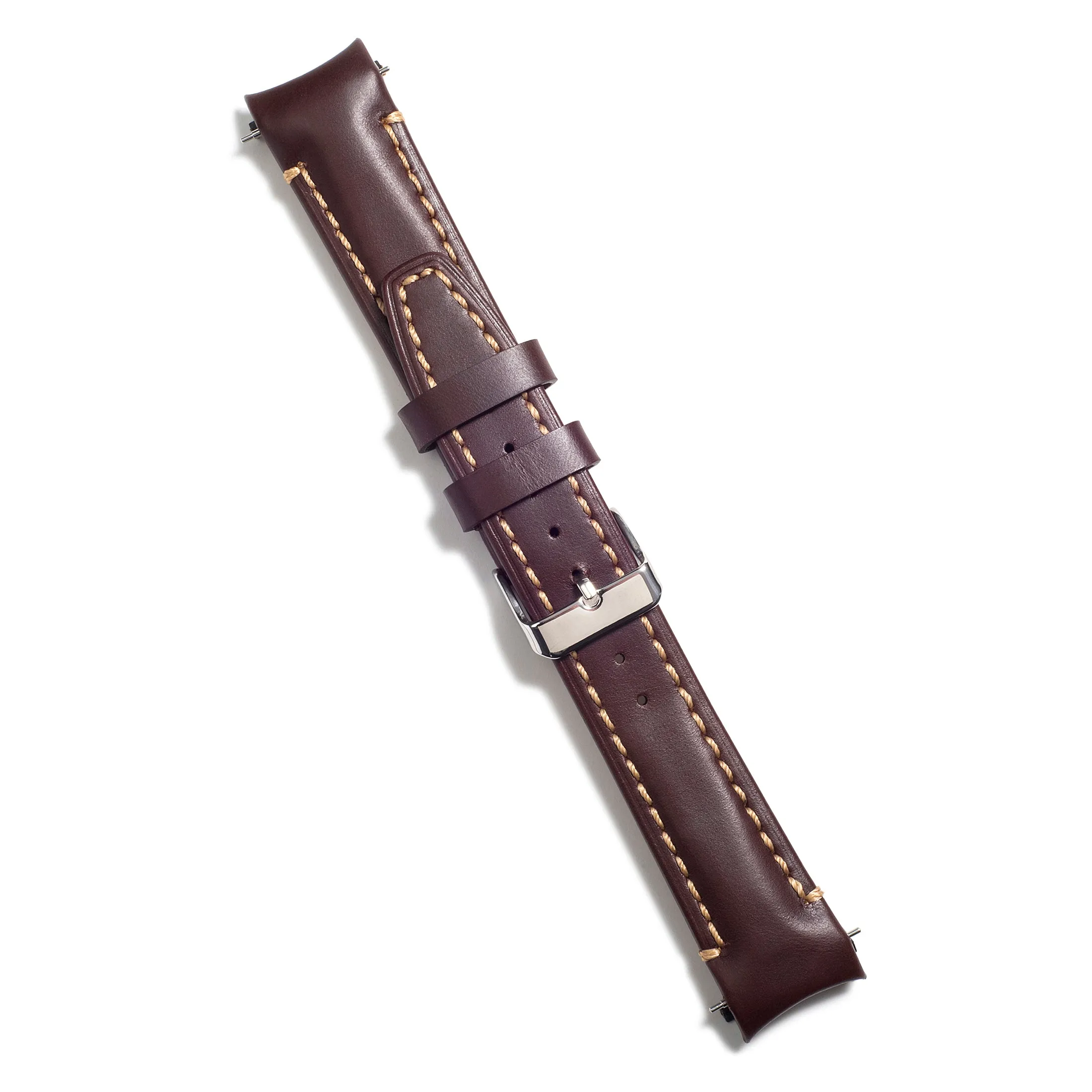 Curved End Leather Strap for Rolex GMT 1675 & 16750 with Tang Buckle