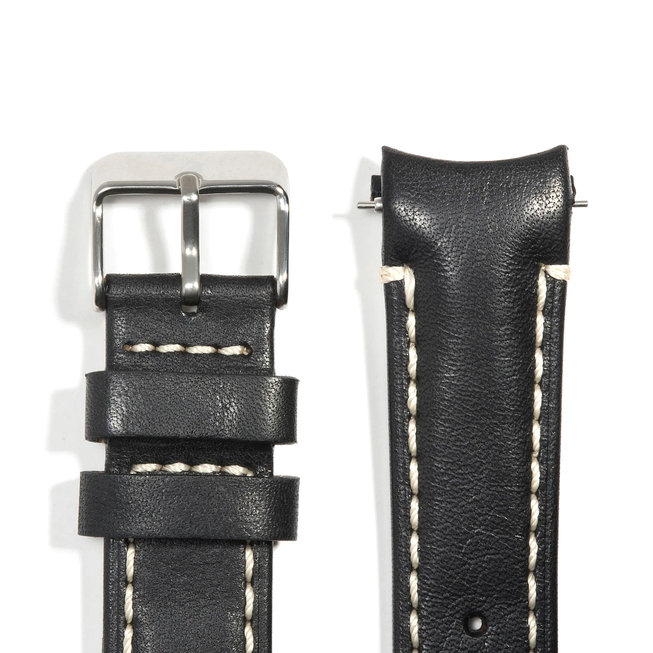 Curved End Leather Strap for Rolex GMT 1675 & 16750 with Tang Buckle