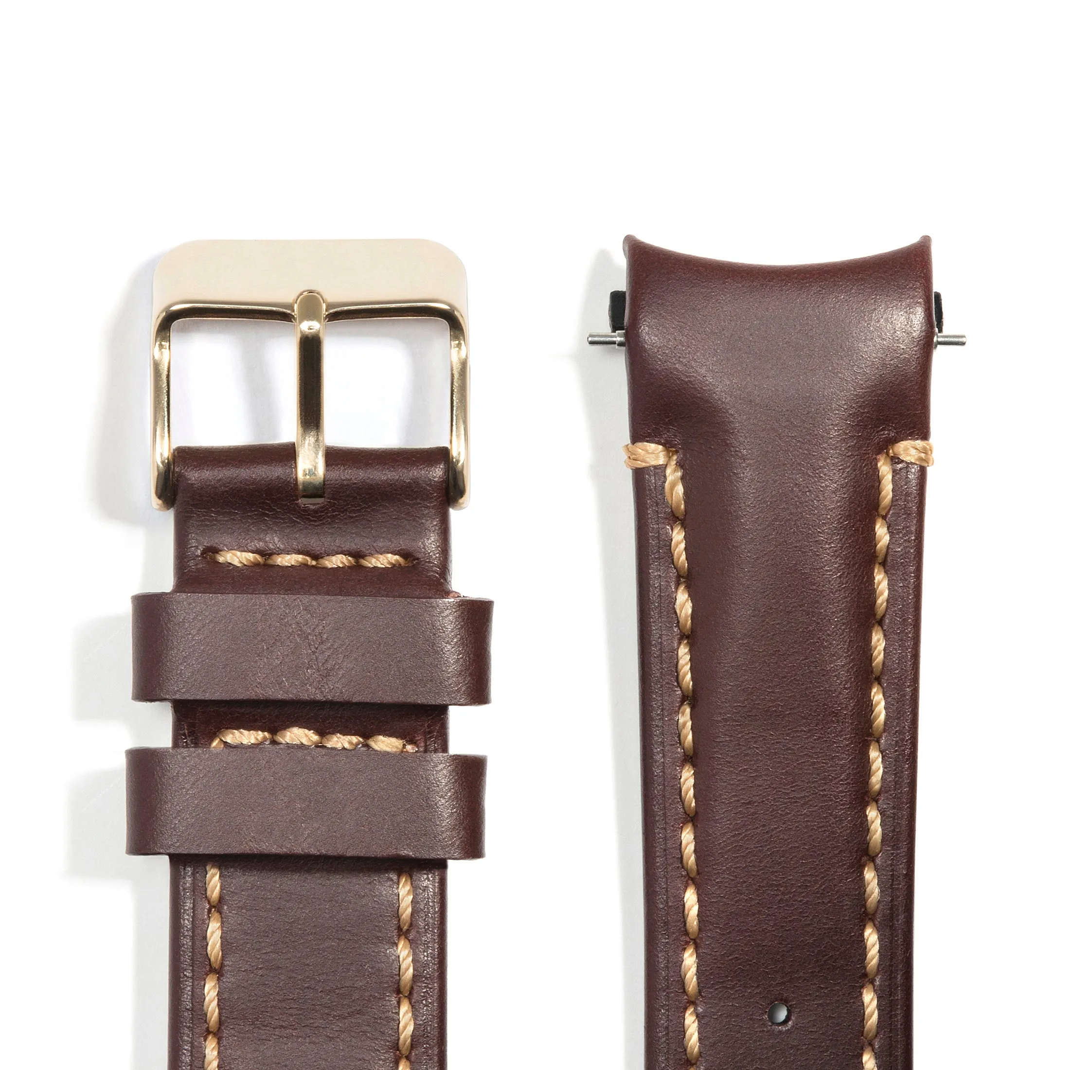 Curved End Leather Strap for Rolex GMT 1675 & 16750 with Tang Buckle