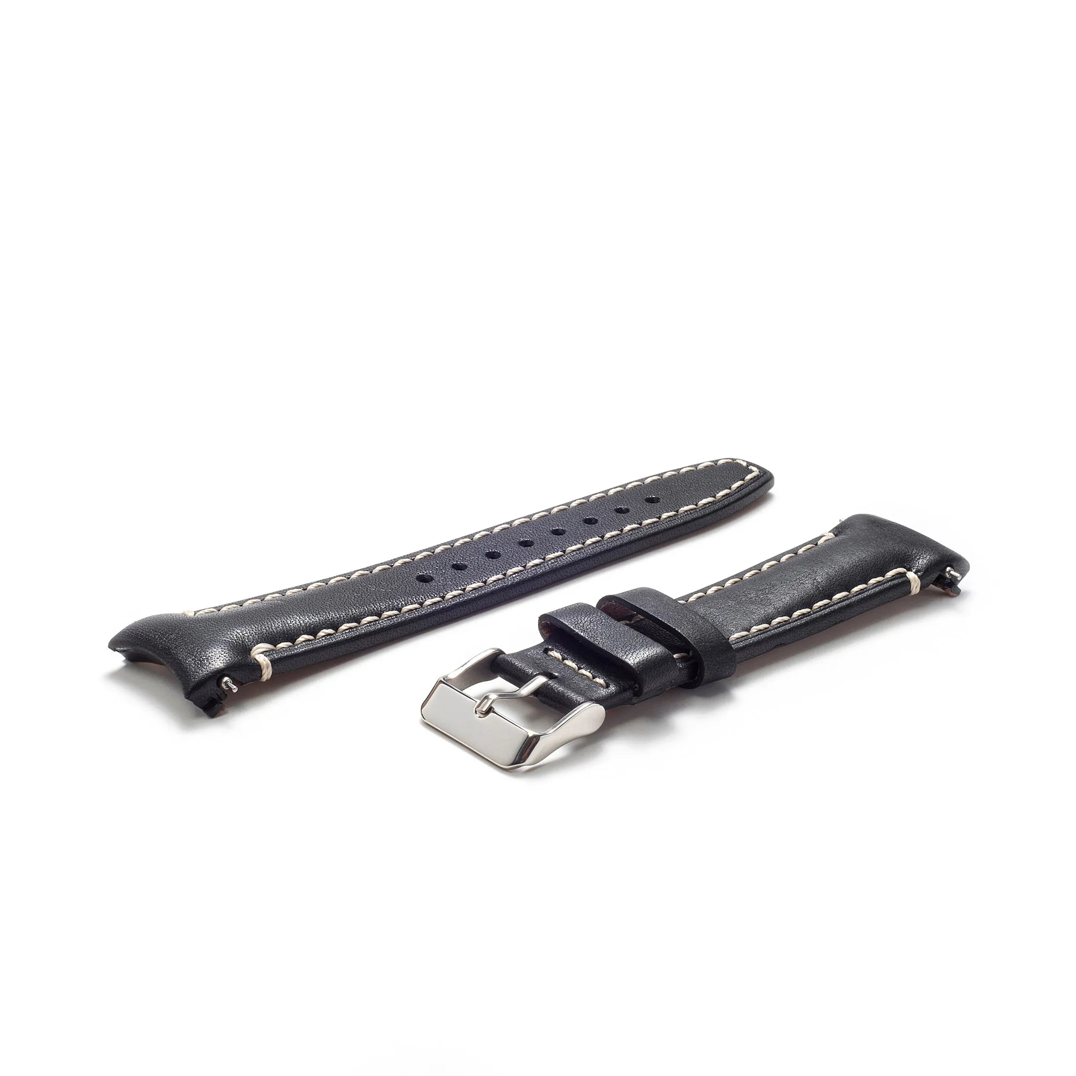 Curved End Leather Strap for Rolex GMT 1675 & 16750 with Tang Buckle