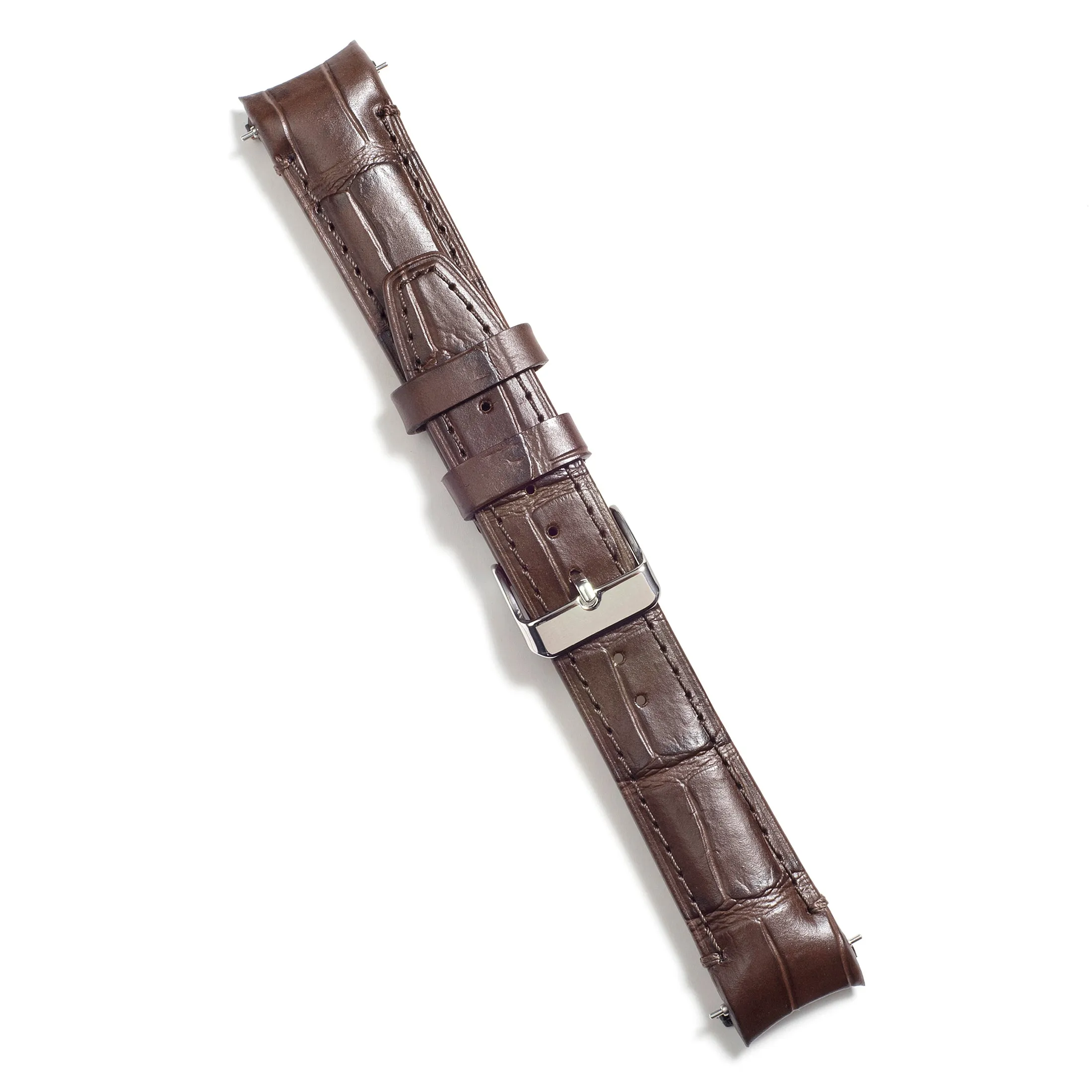 Curved End Leather Strap for Rolex GMT 1675 & 16750 with Tang Buckle