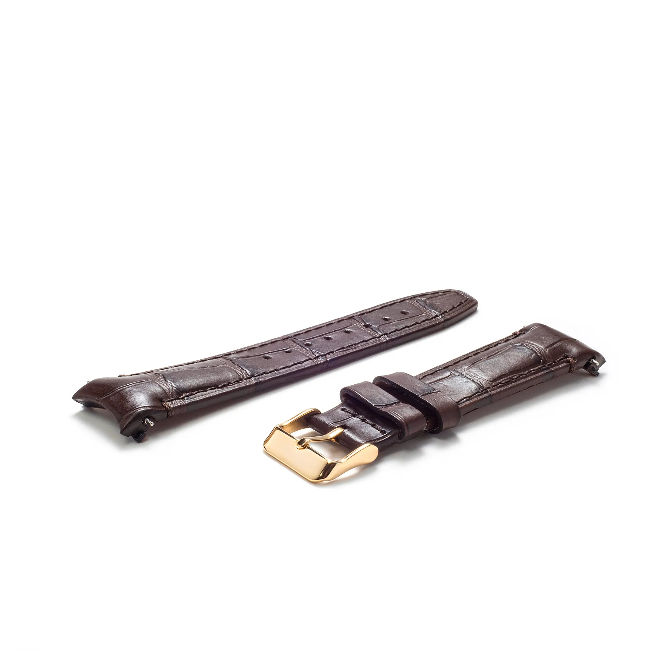 Curved End Leather Strap for Rolex GMT 1675 & 16750 with Tang Buckle