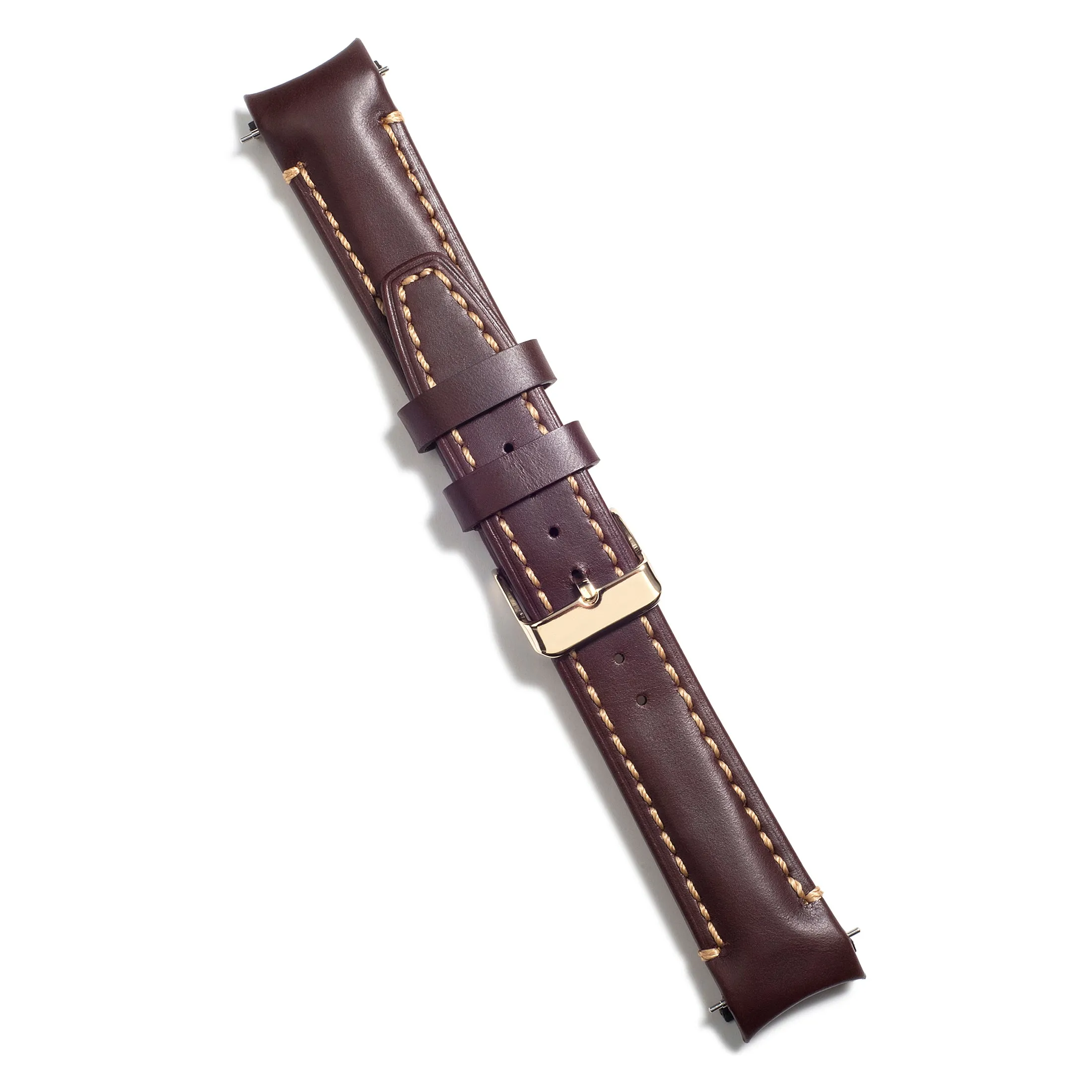 Curved End Leather Strap for Rolex GMT 1675 & 16750 with Tang Buckle
