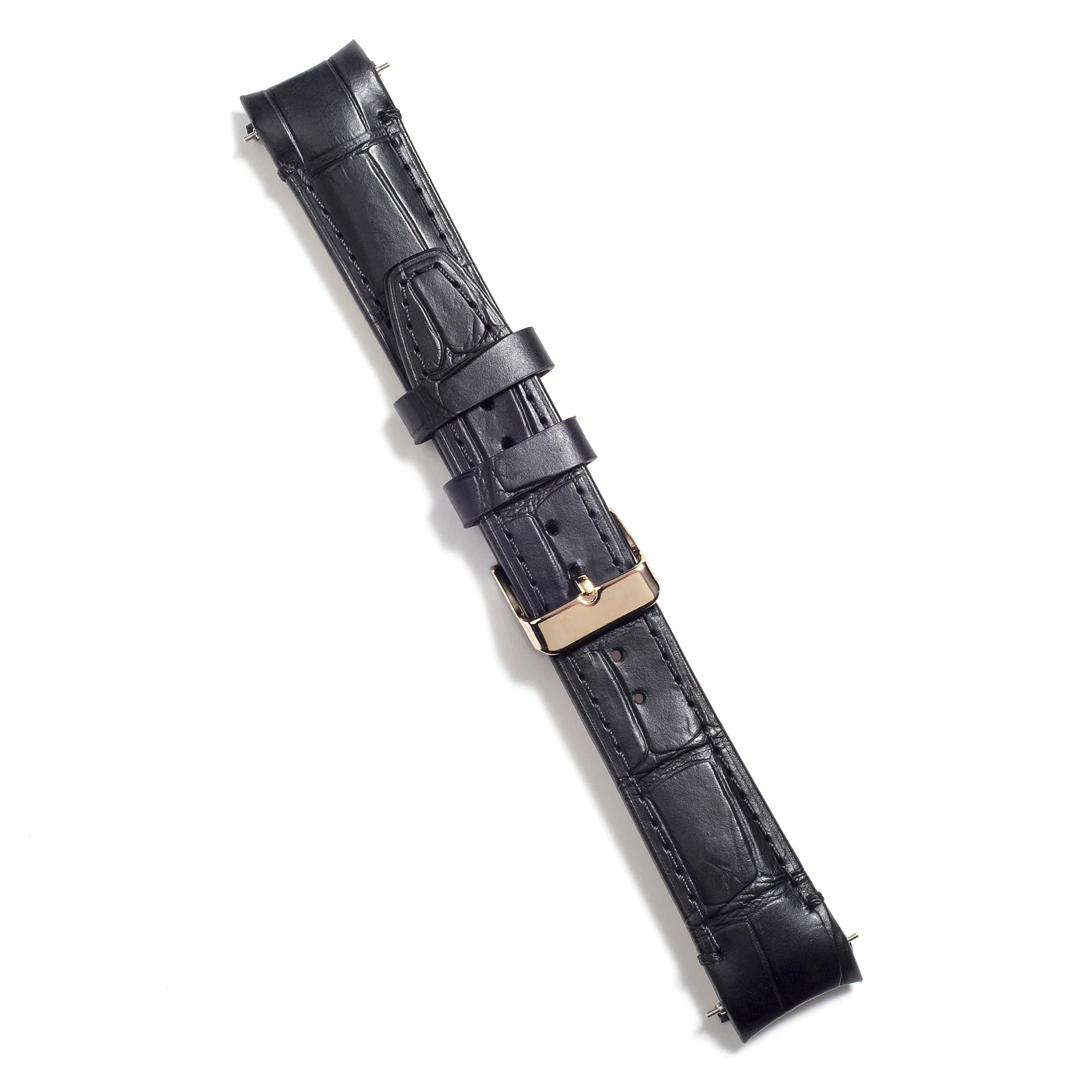 Curved End Leather Strap for Rolex GMT 1675 & 16750 with Tang Buckle