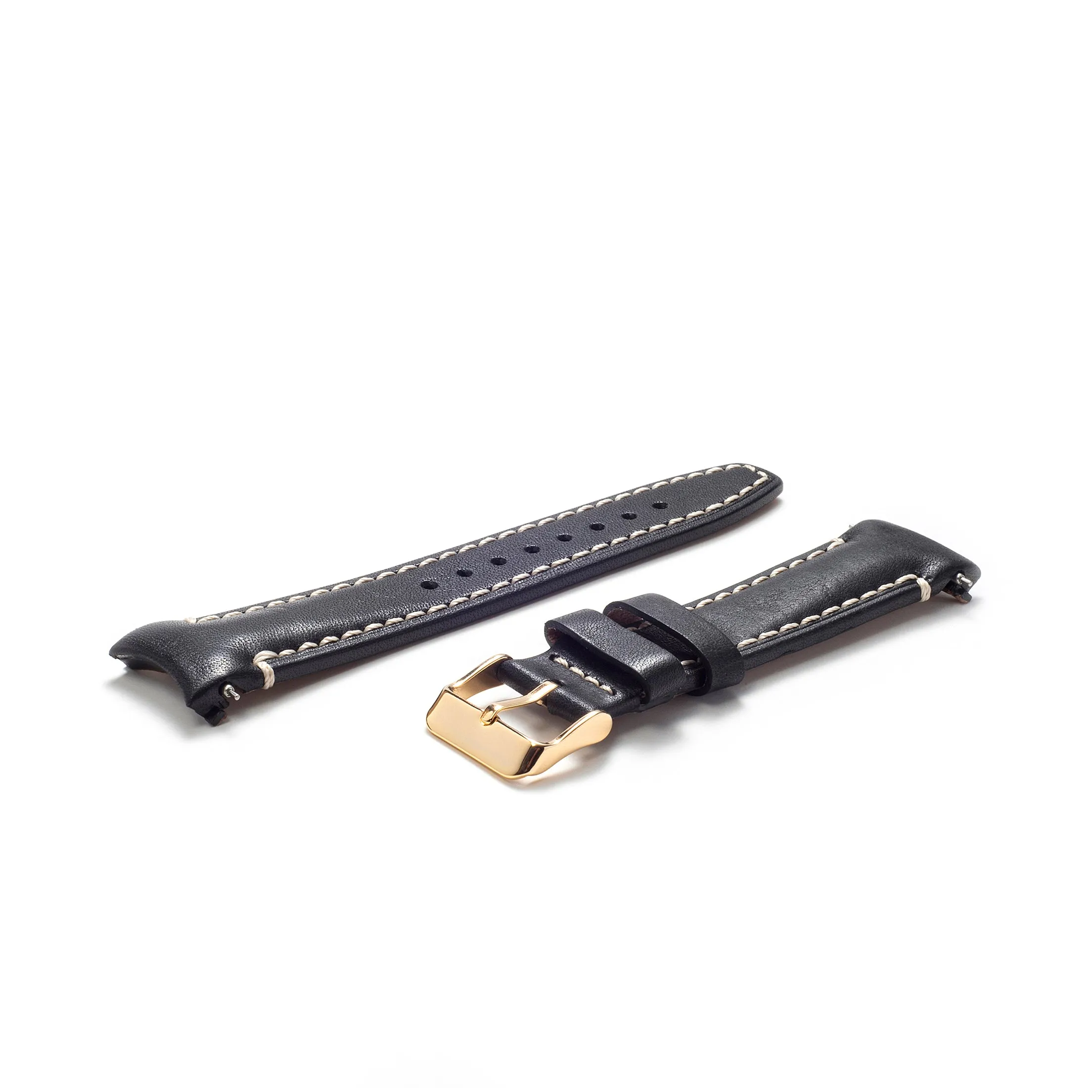 Curved End Leather Strap for Rolex GMT 1675 & 16750 with Tang Buckle