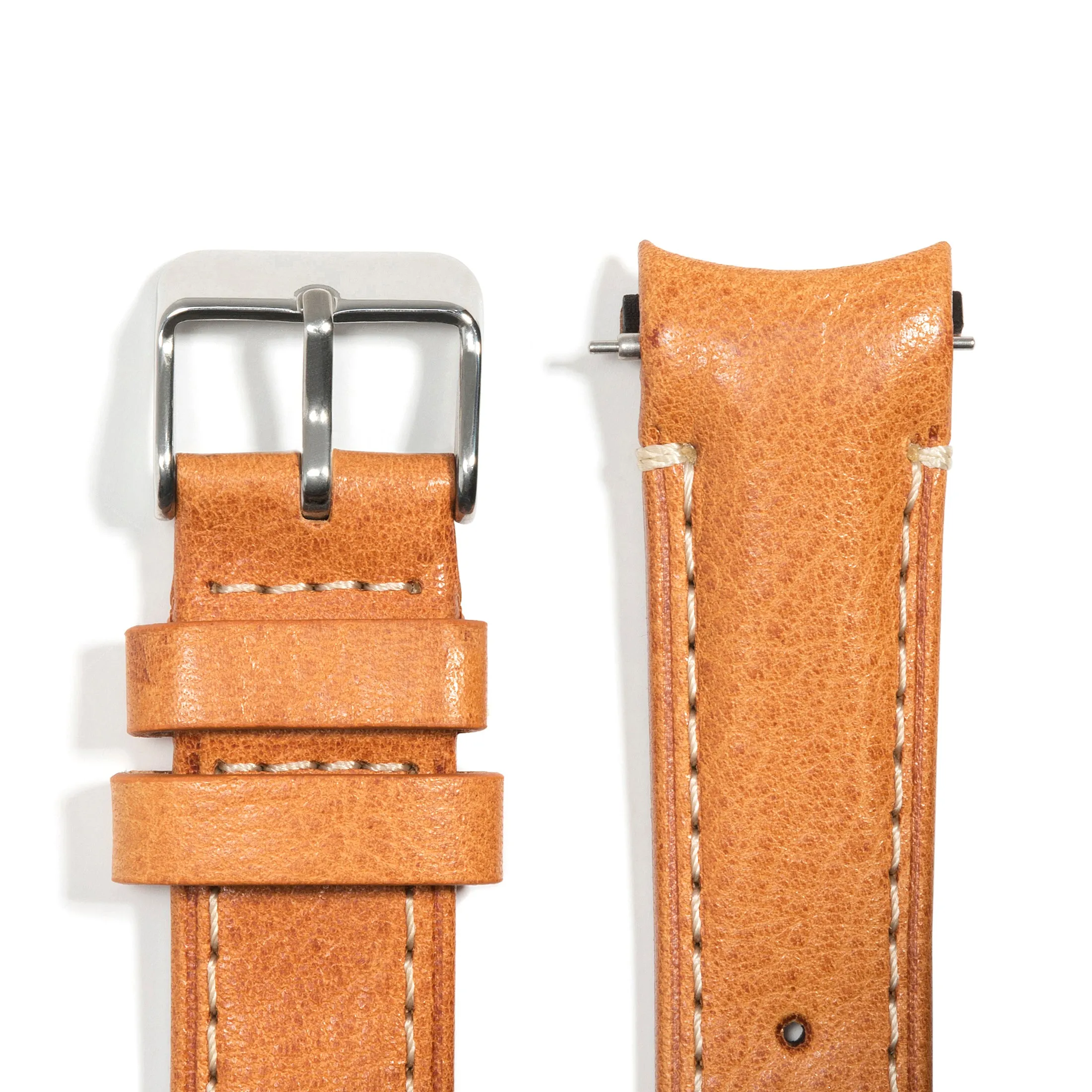 Curved End Leather Strap for Rolex GMT 1675 & 16750 with Tang Buckle