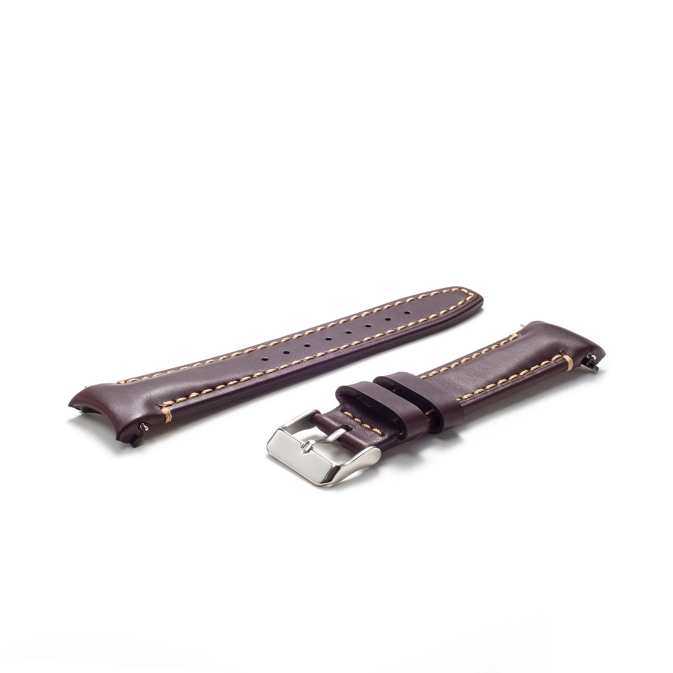 Curved End Leather Strap for Rolex GMT 1675 & 16750 with Tang Buckle