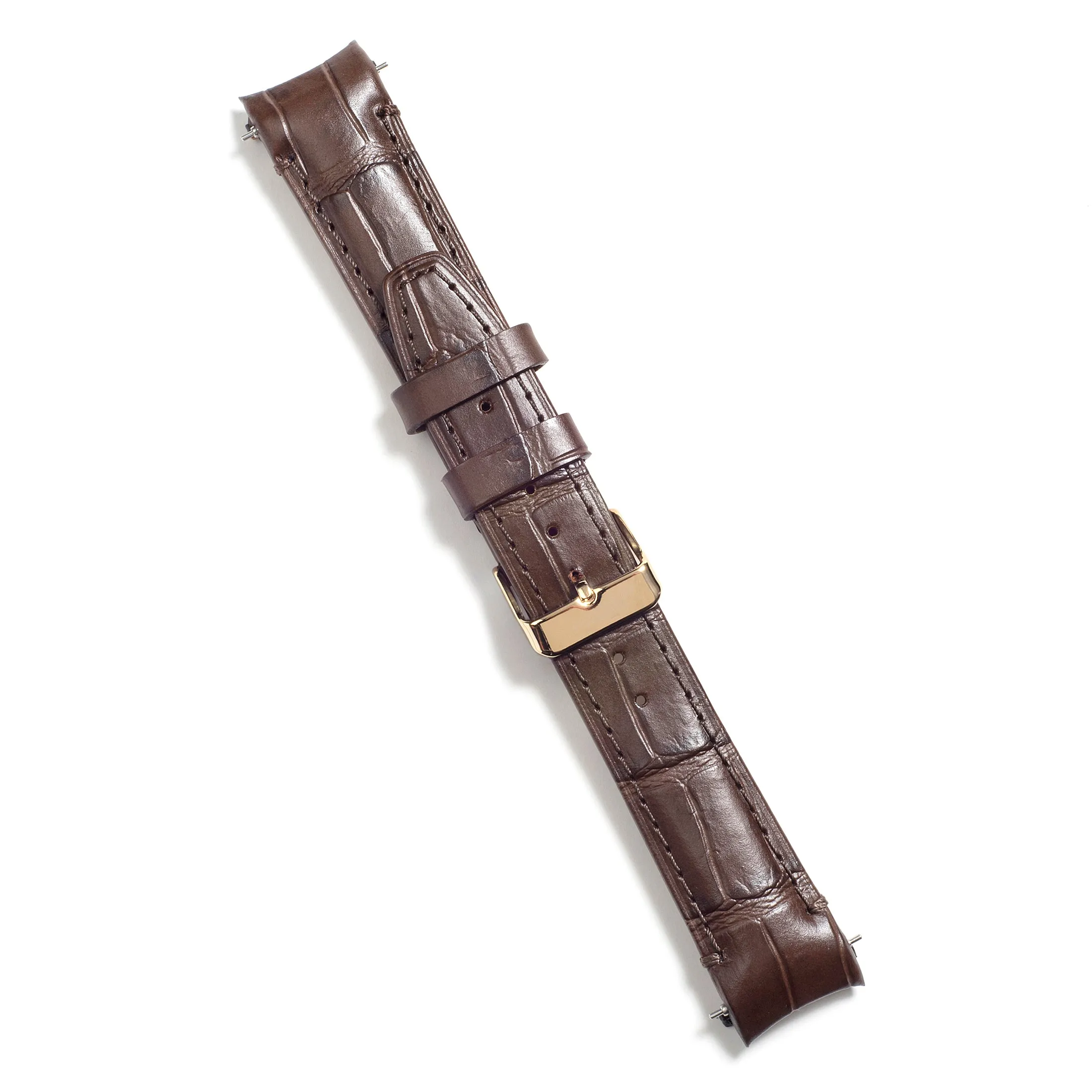 Curved End Leather Strap for Rolex GMT 1675 & 16750 with Tang Buckle