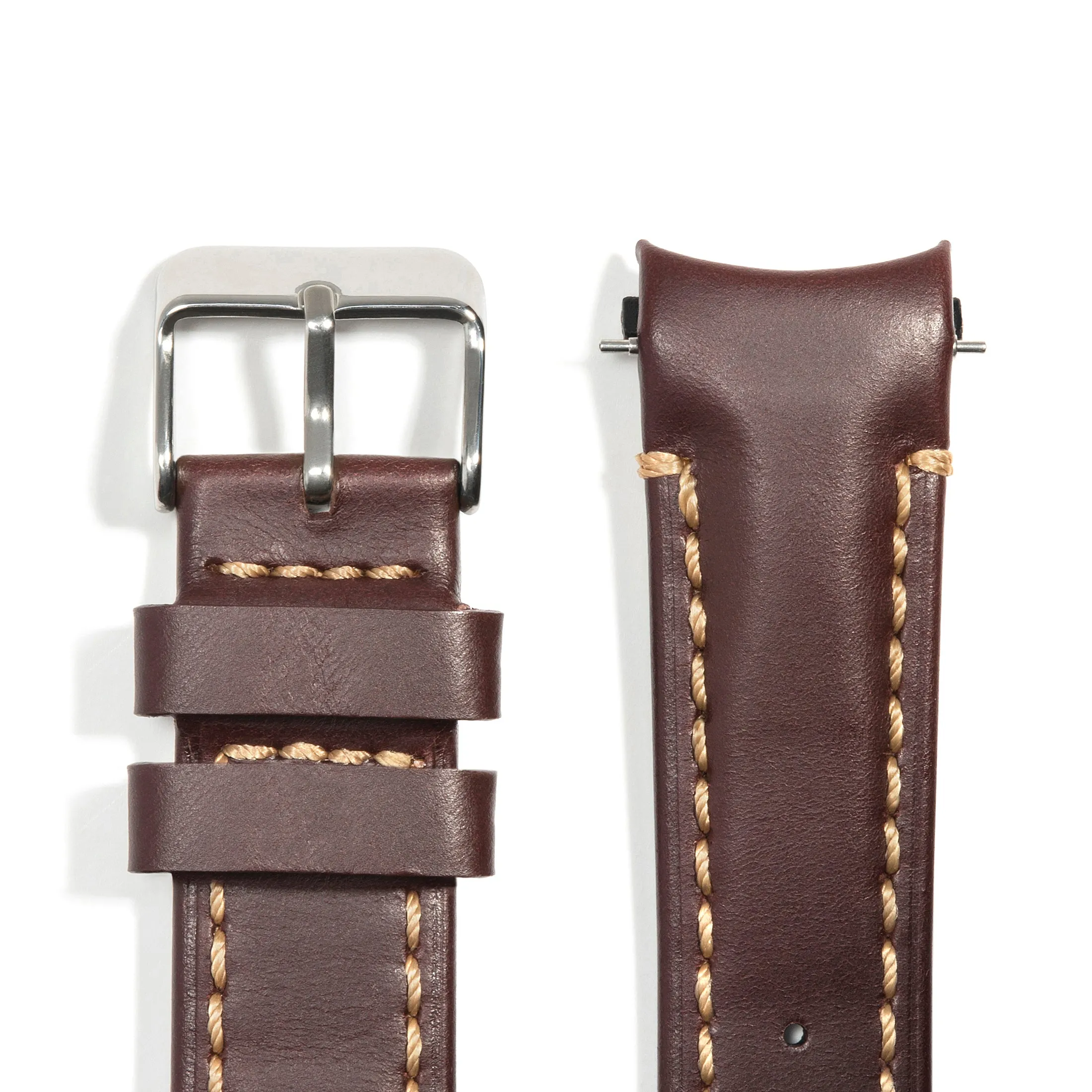Curved End Leather Strap for Rolex GMT 1675 & 16750 with Tang Buckle