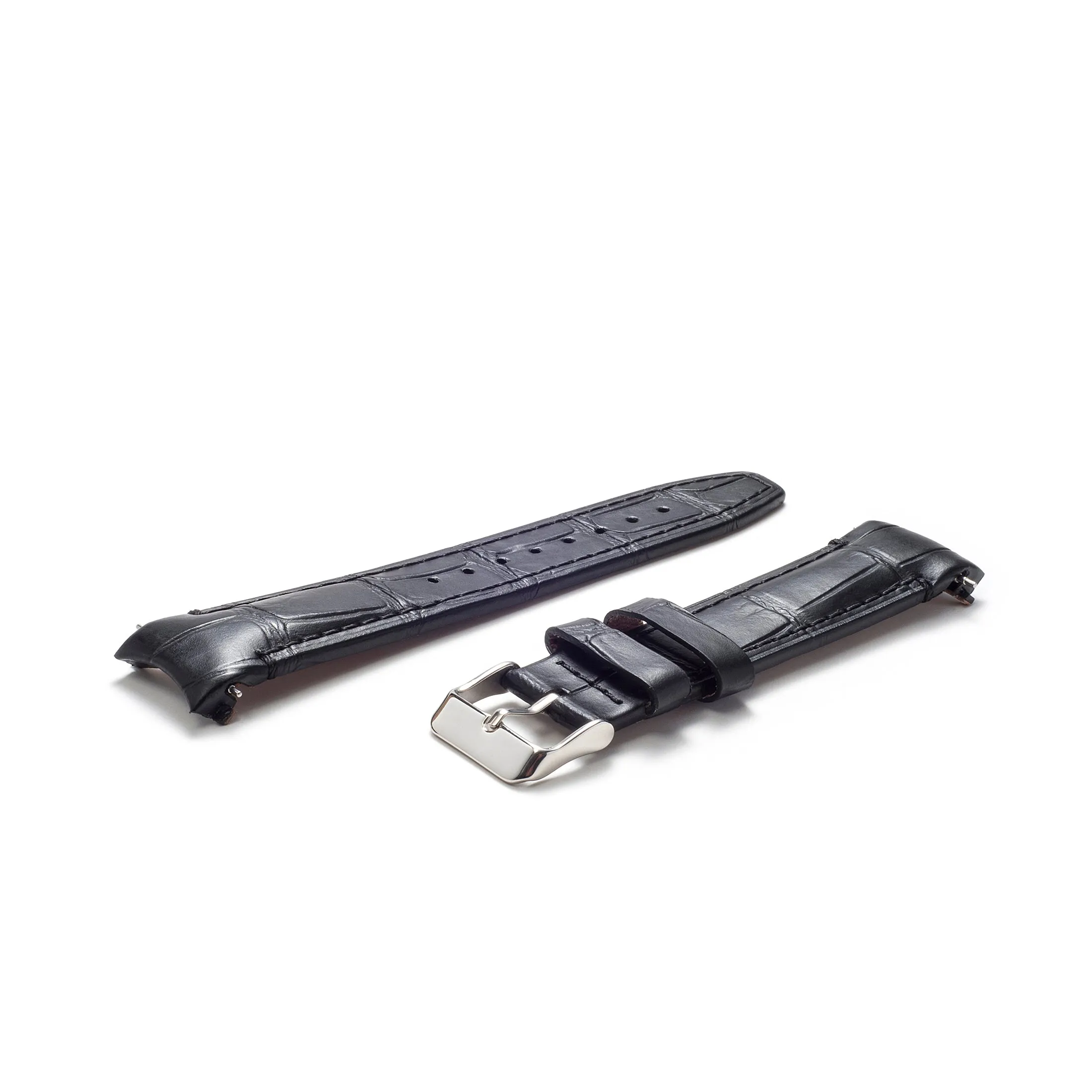 Curved End Leather Strap for Rolex GMT 1675 & 16750 with Tang Buckle