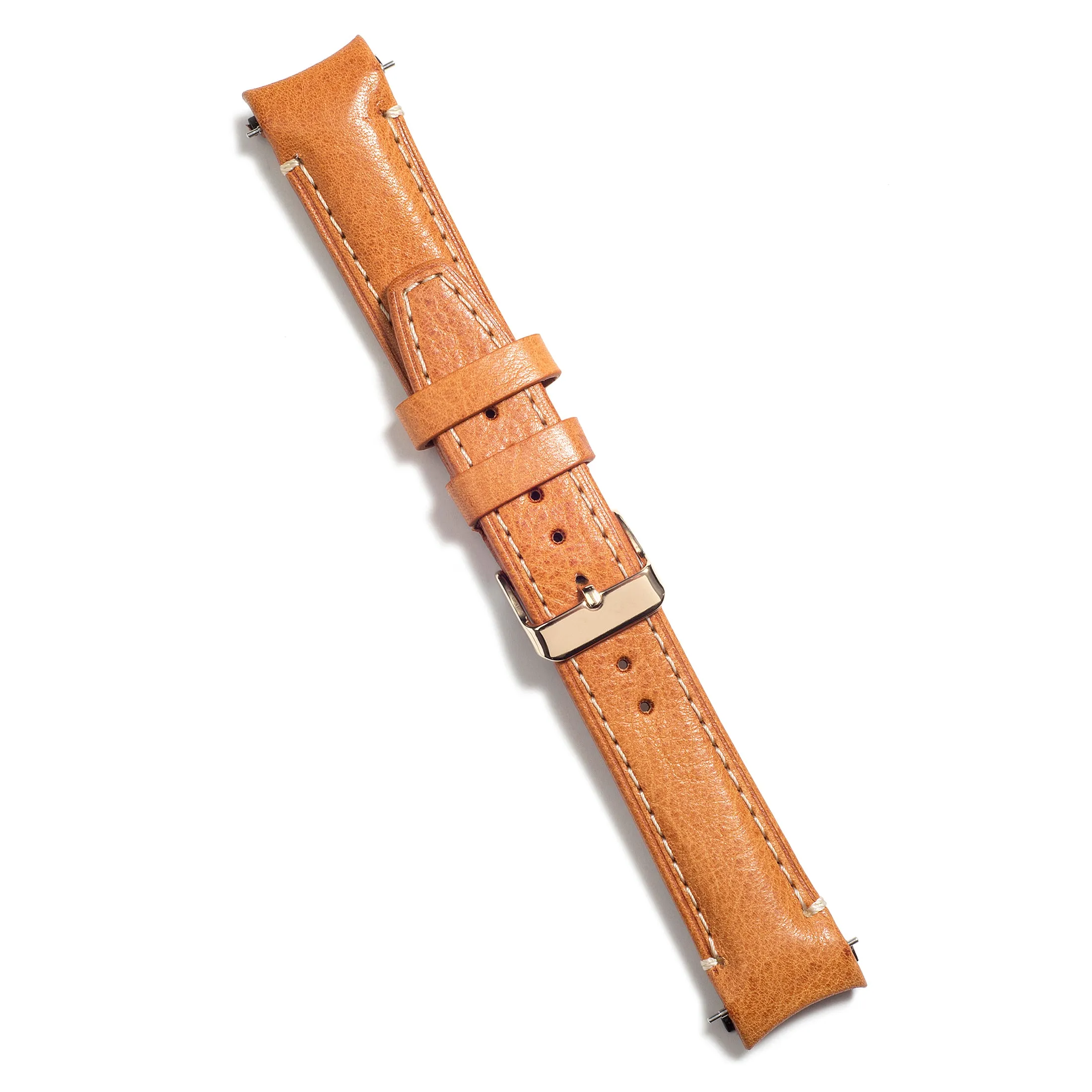 Curved End Leather Strap for Rolex GMT 1675 & 16750 with Tang Buckle
