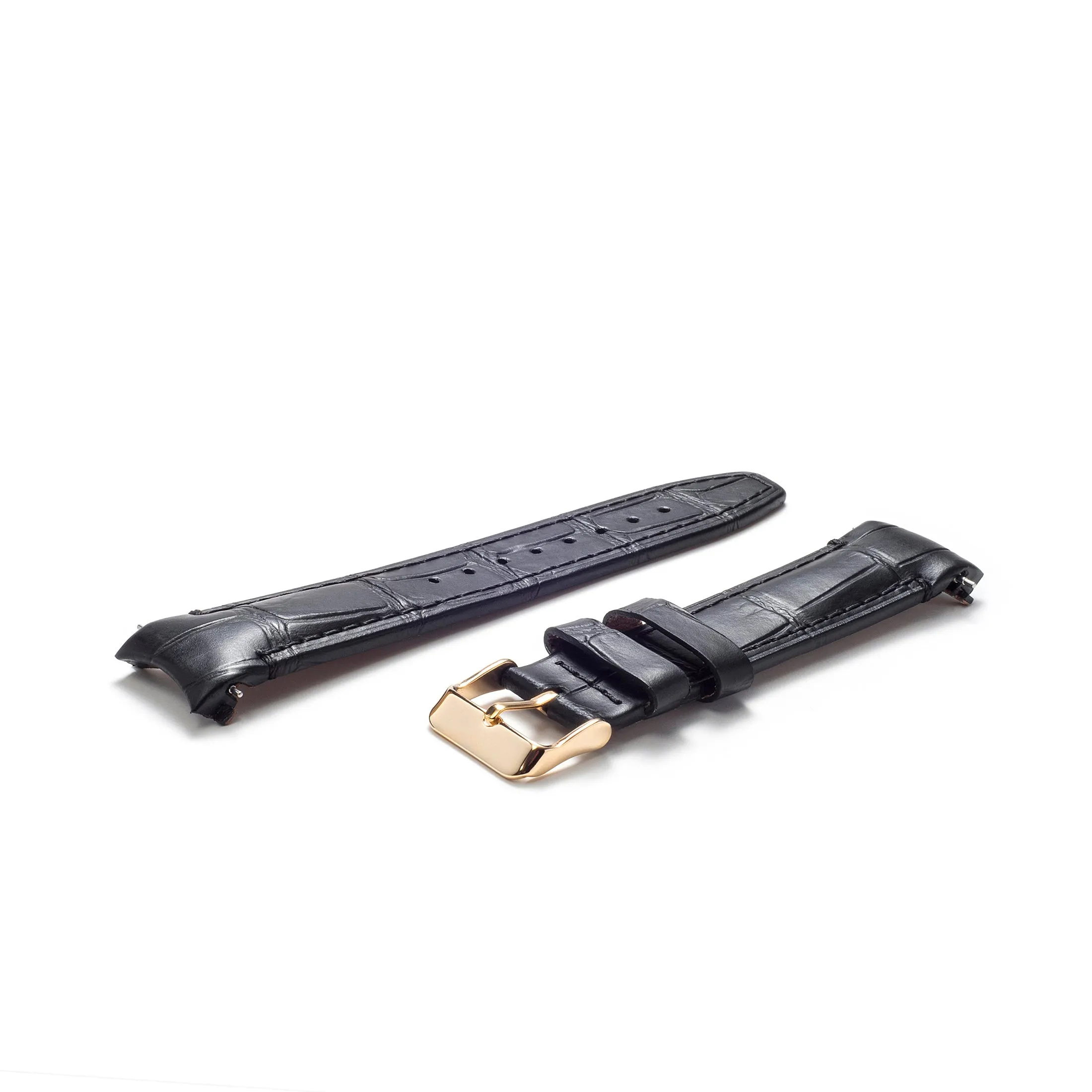 Curved End Leather Strap for Rolex GMT 1675 & 16750 with Tang Buckle
