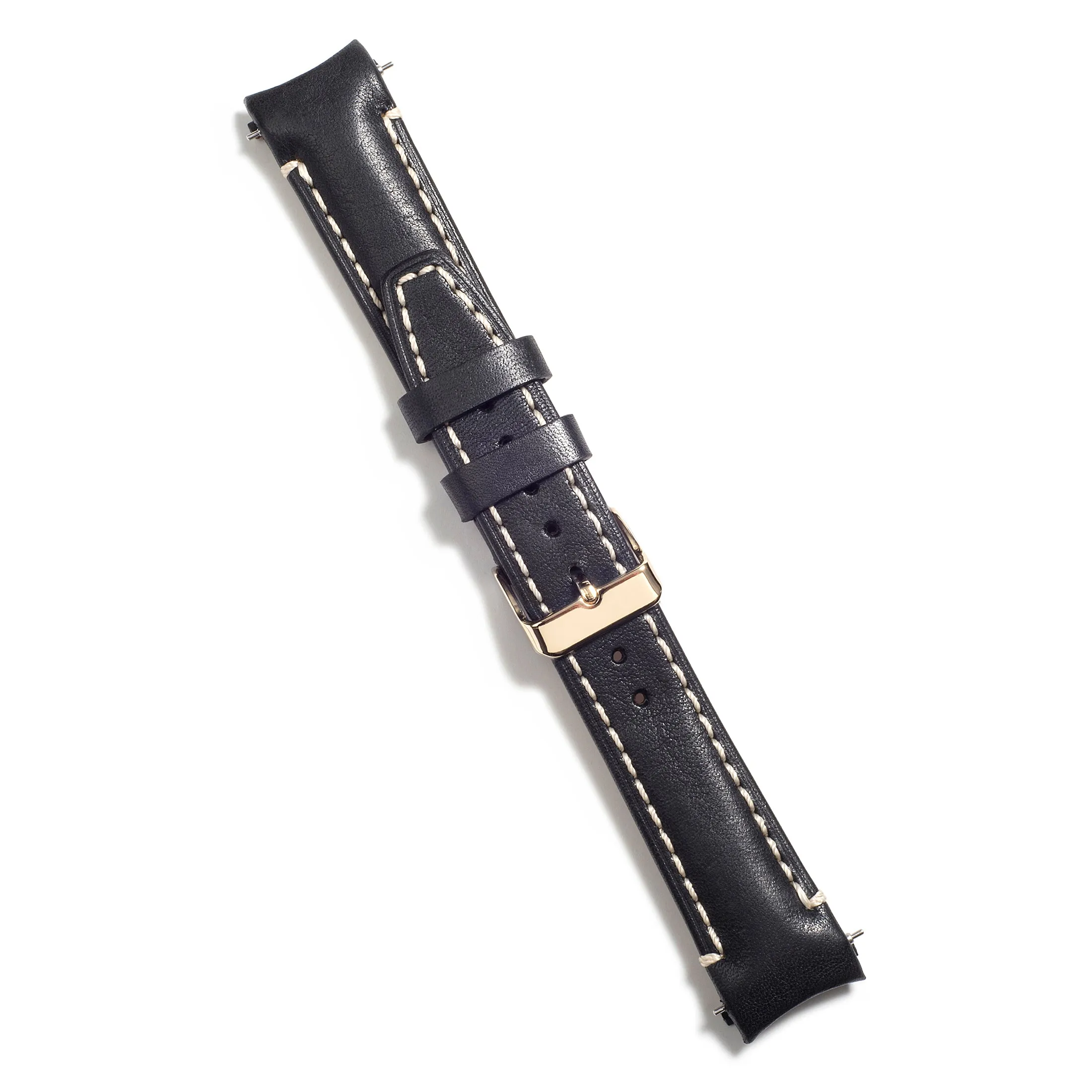 Curved End Leather Strap for Rolex GMT 1675 & 16750 with Tang Buckle