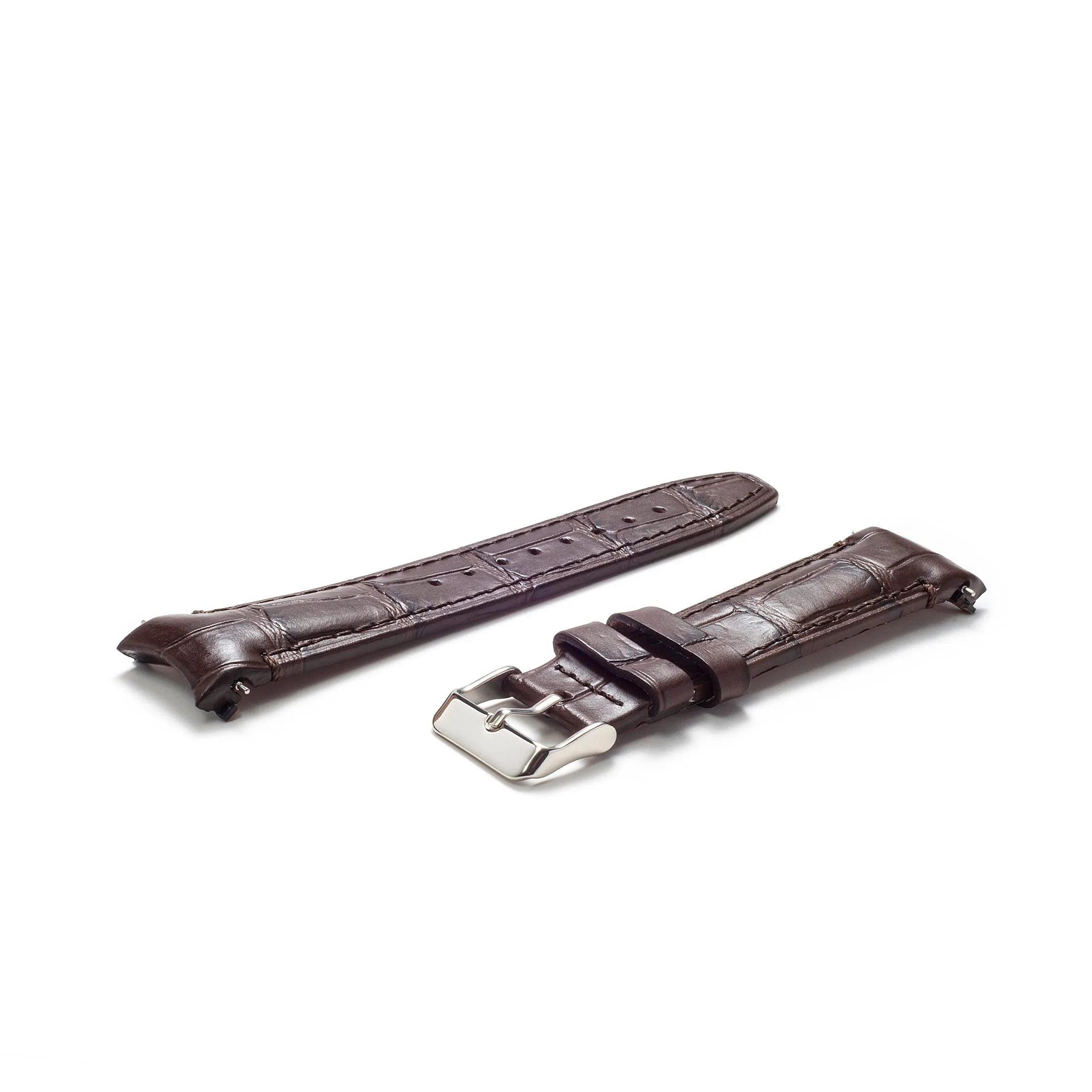 Curved End Leather Strap for Rolex GMT 1675 & 16750 with Tang Buckle