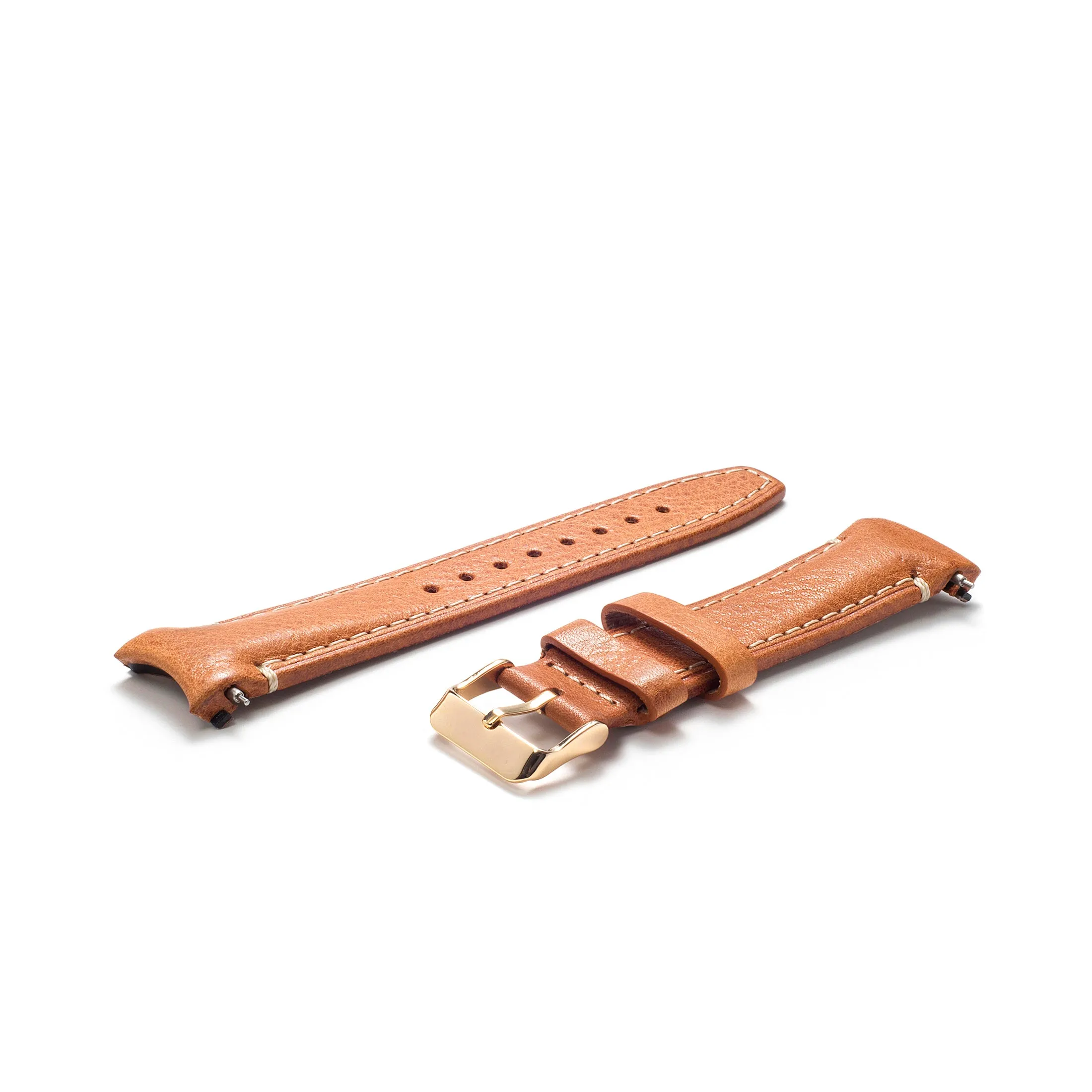 Curved End Leather Strap for Rolex GMT 1675 & 16750 with Tang Buckle