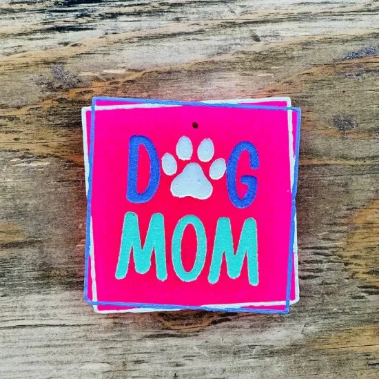 Dog Mom Car Freshie - Leather & Lace