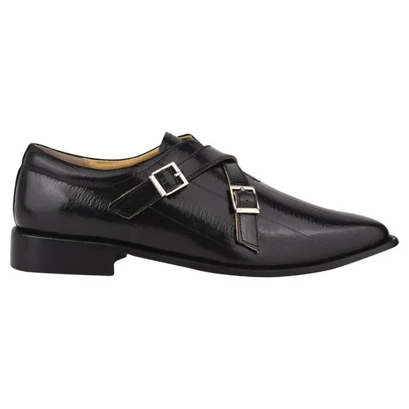 DONNA Man Made Leather Monk Straps