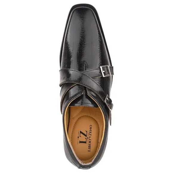 DONNA Man Made Leather Monk Straps